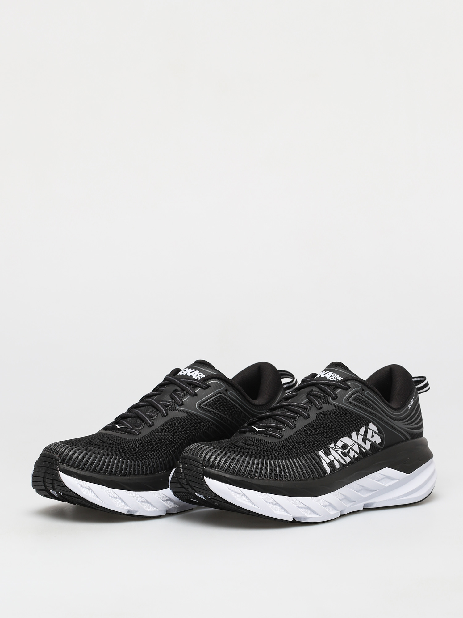 Hoka One One Bondi 7 Cipők Wmn (black/white)