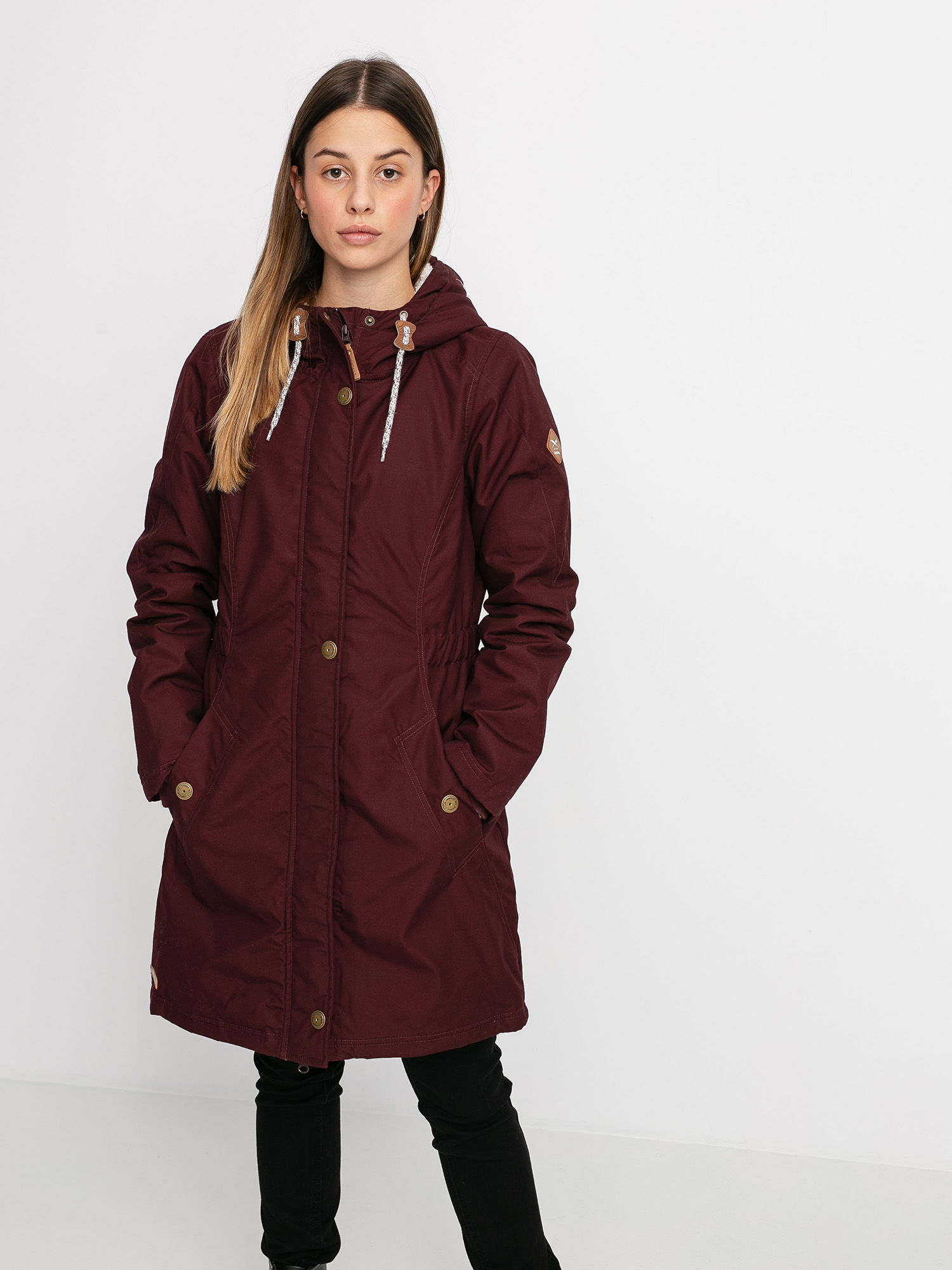 Iriedaily Holina Coat Dzseki Wmn (red wine)