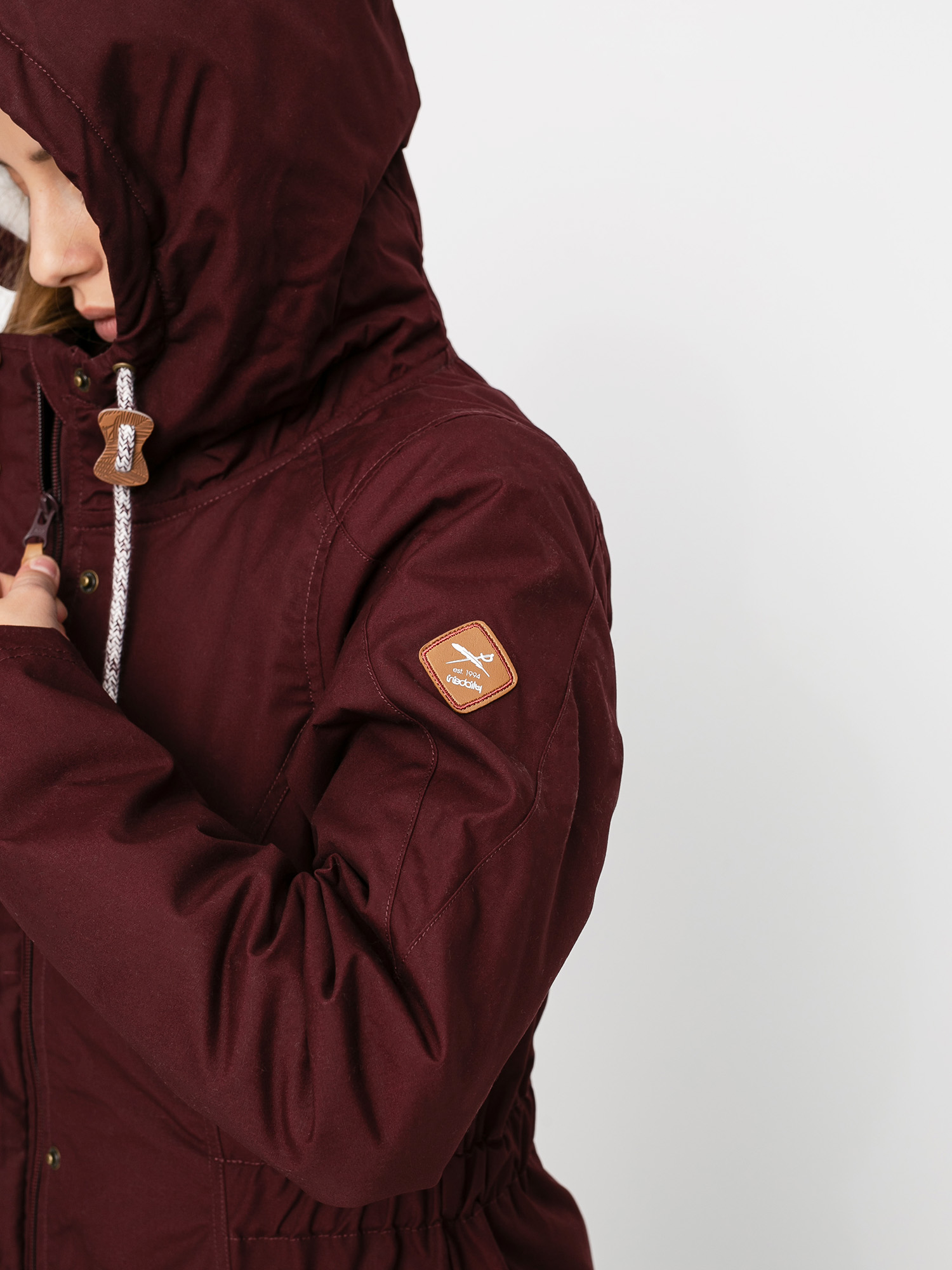 Iriedaily Holina Coat Dzseki Wmn (red wine)