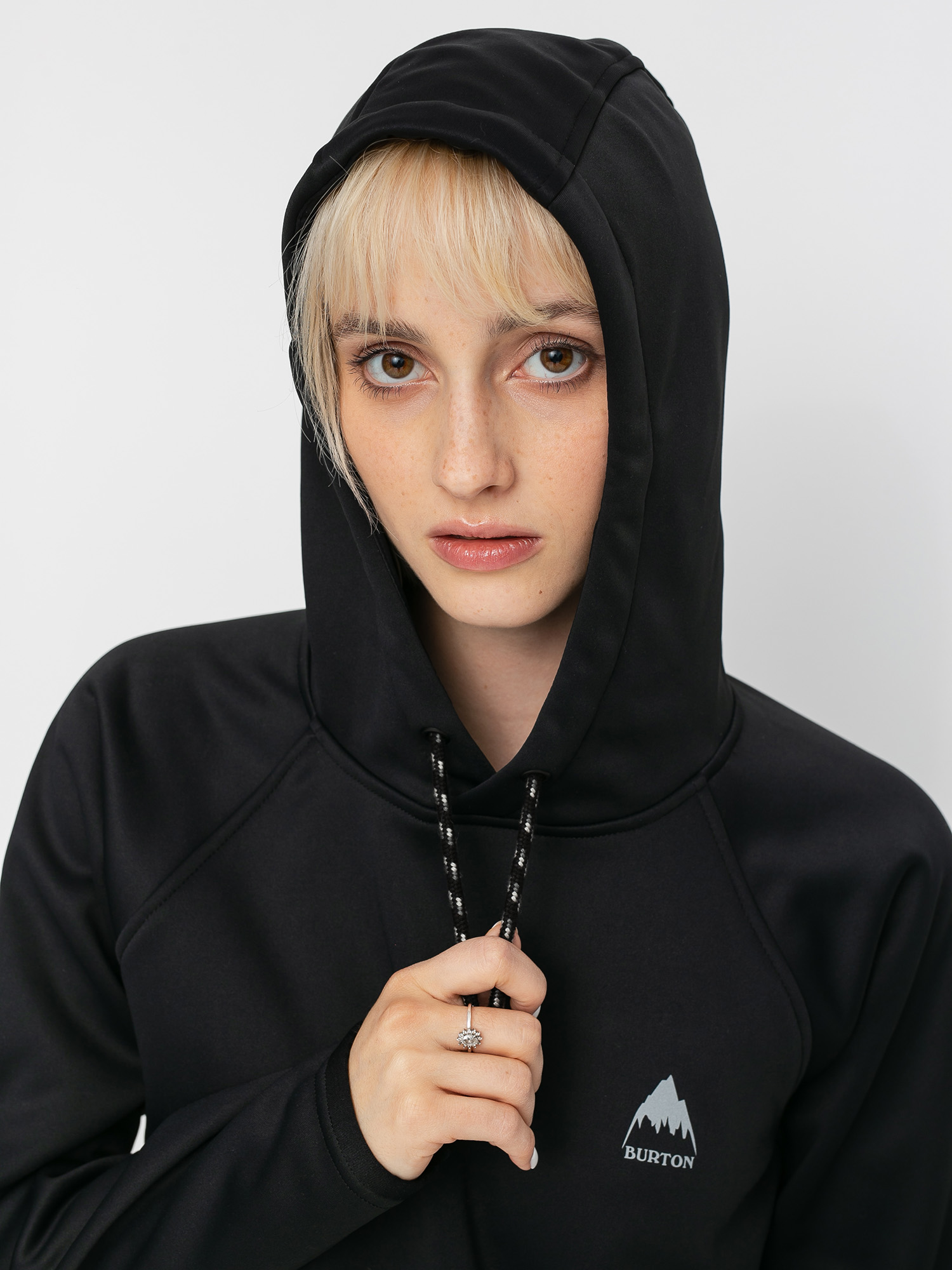 Női Burton Crown Weatherproof HD Thermo pulóver (true black)