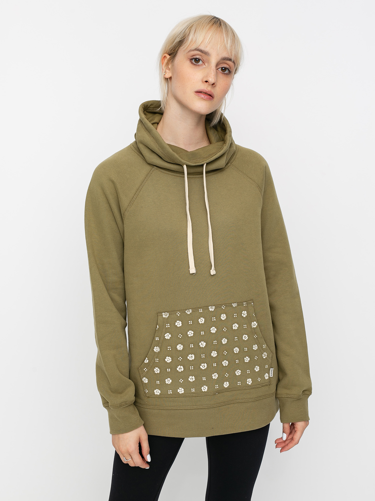 Burton Indie Trip Crush Neck Wmn Pulóver (martini olive)