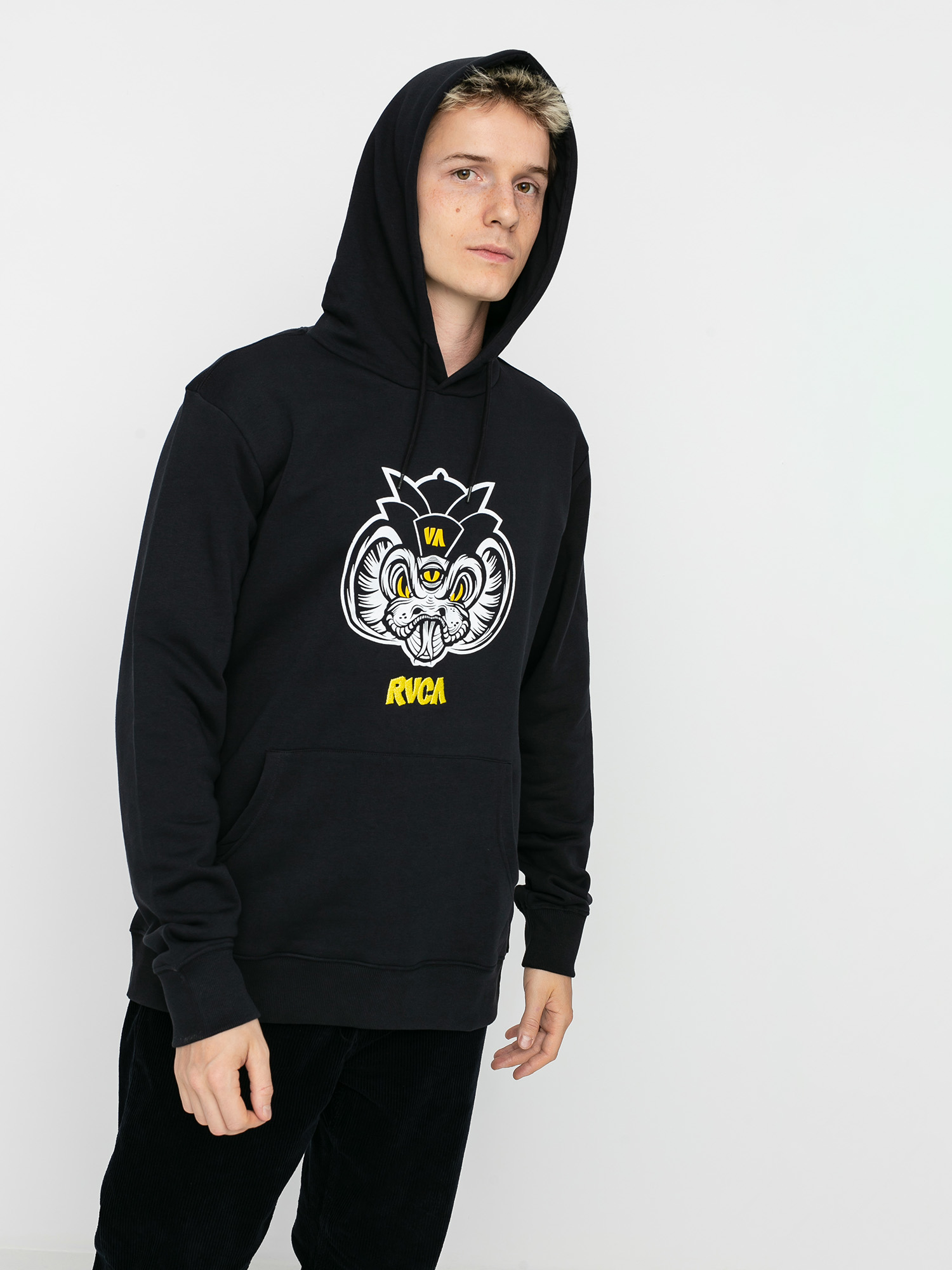 RVCA Roberto Snake HD Kapucnis pulóver (black)