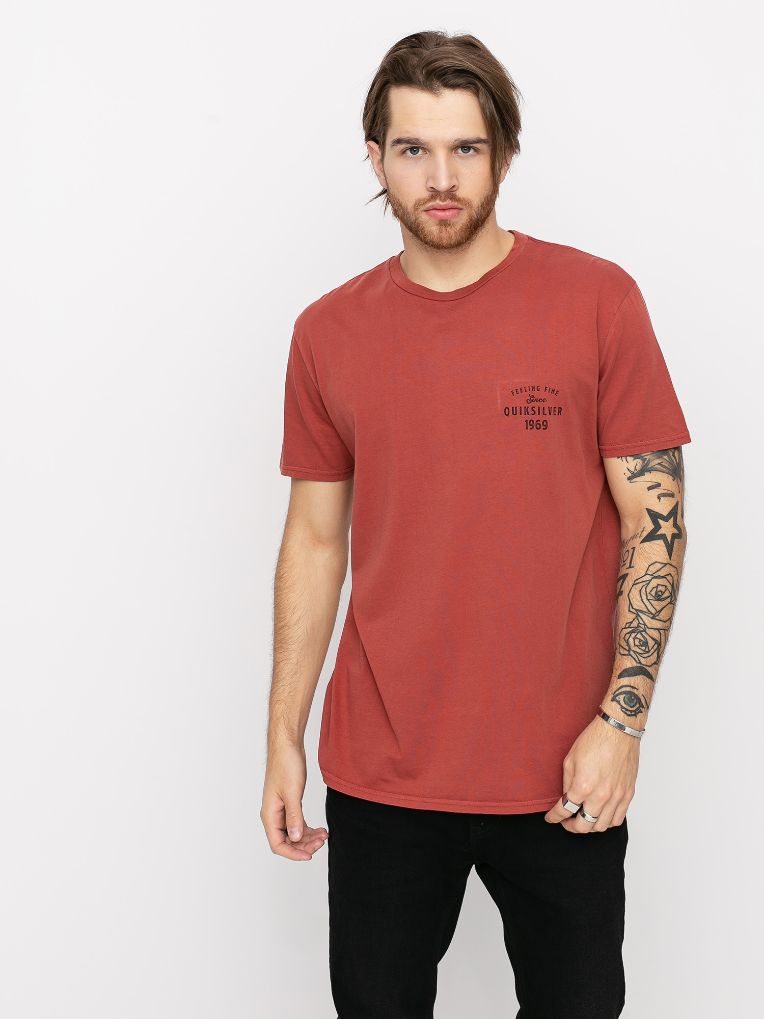 Quiksilver Desert Trippn Ujjatlan felső (henna)