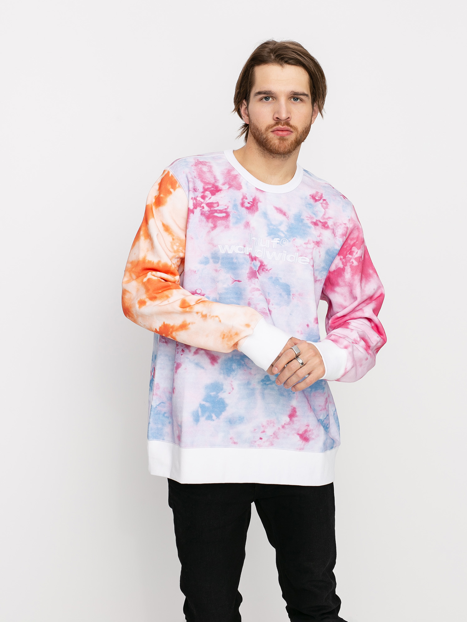 HUF Euphoria Crewneck Pulóver (plastic pink)