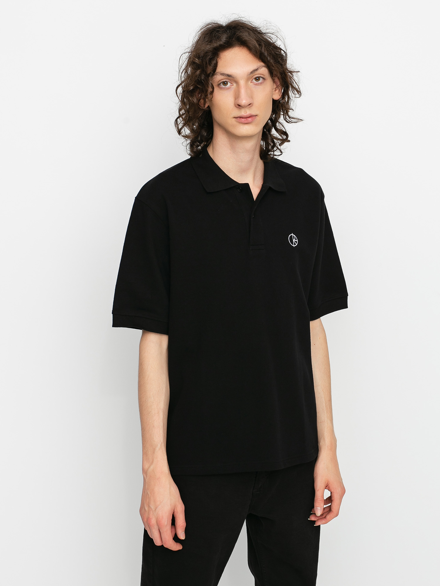 Polar Skate Pique Pólóing (black)