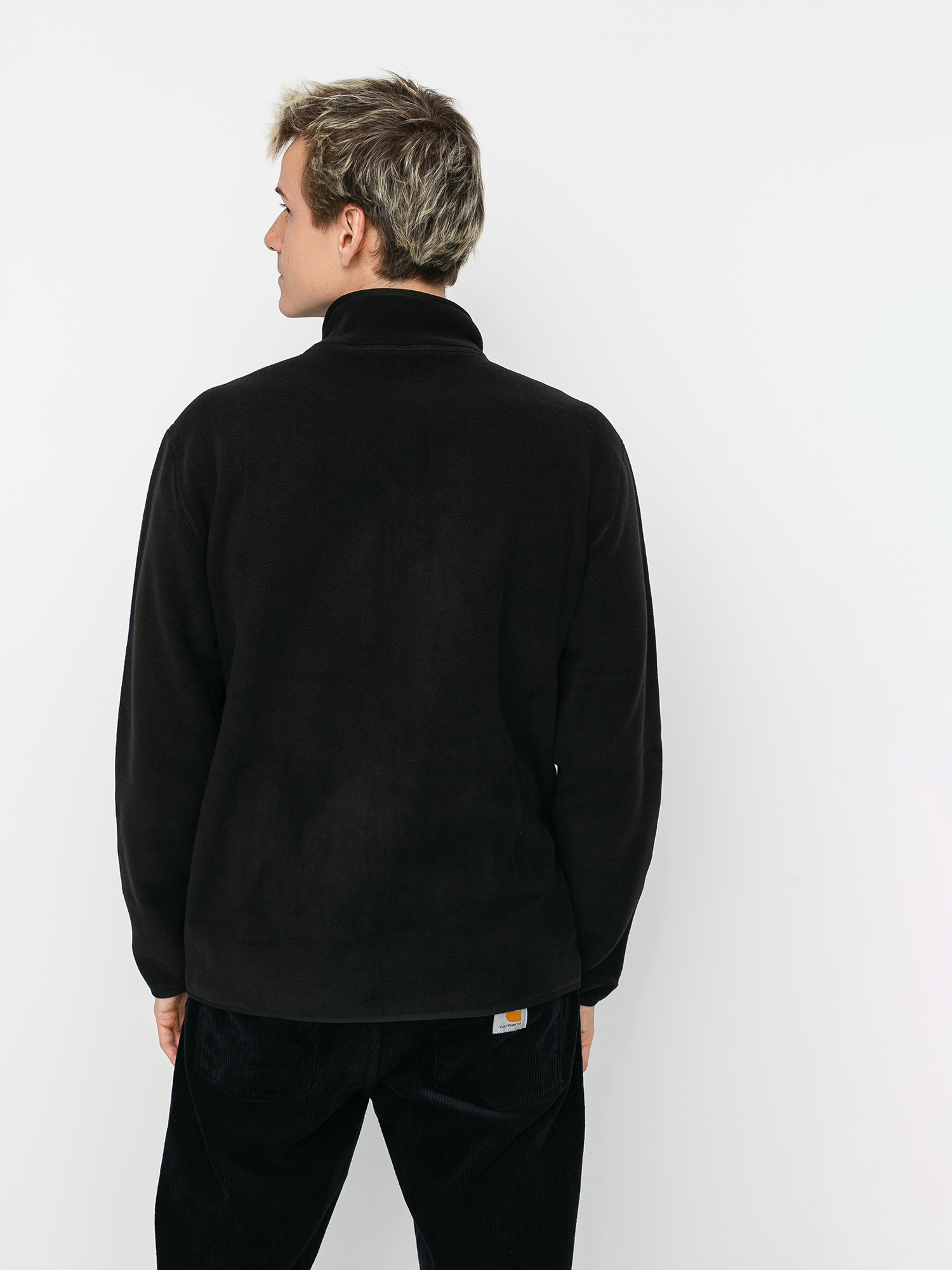 Férfi Burton Hearth Full Zip Polár pulóver (true black)