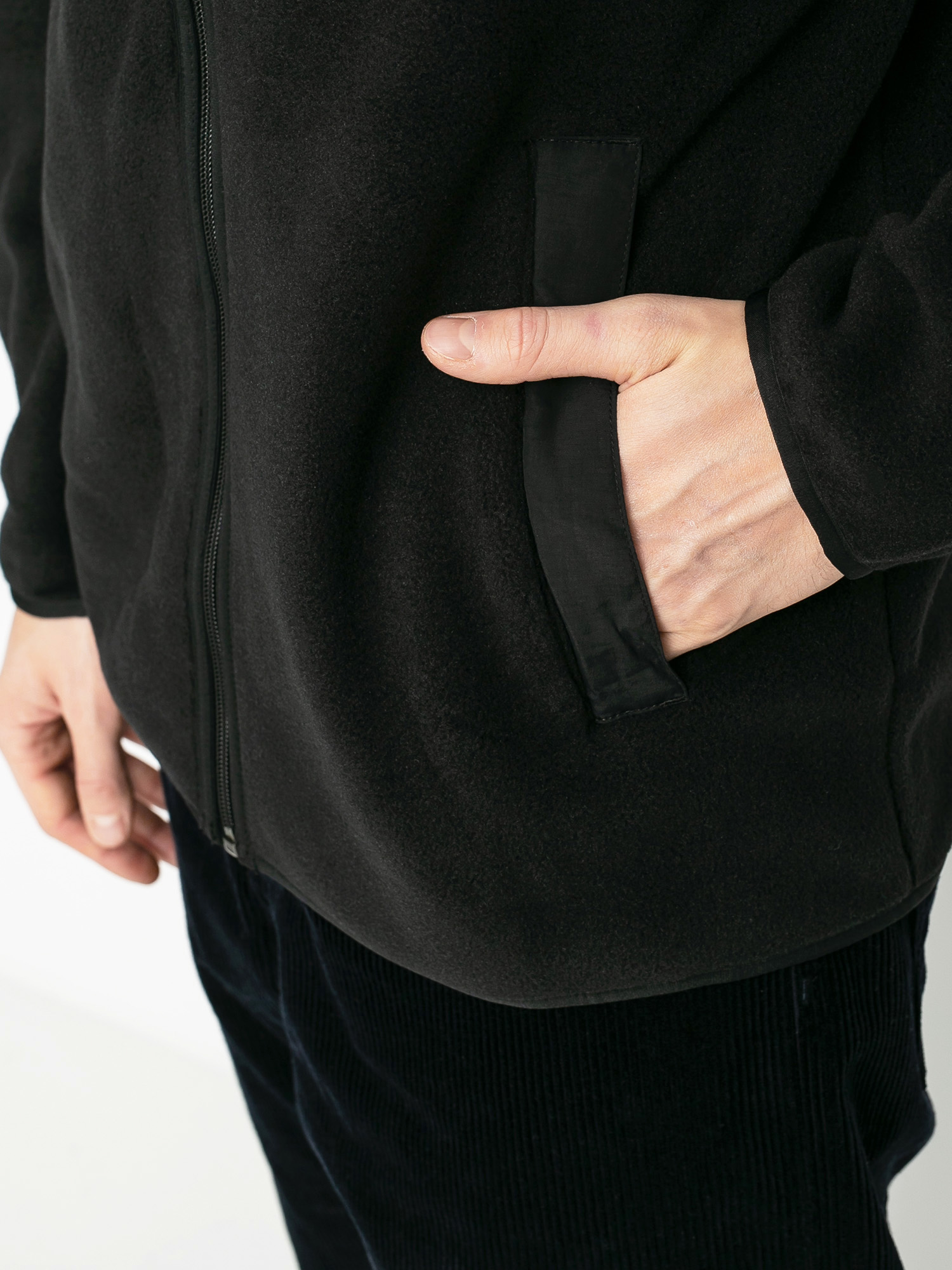 Férfi Burton Hearth Full Zip Polár pulóver (true black)