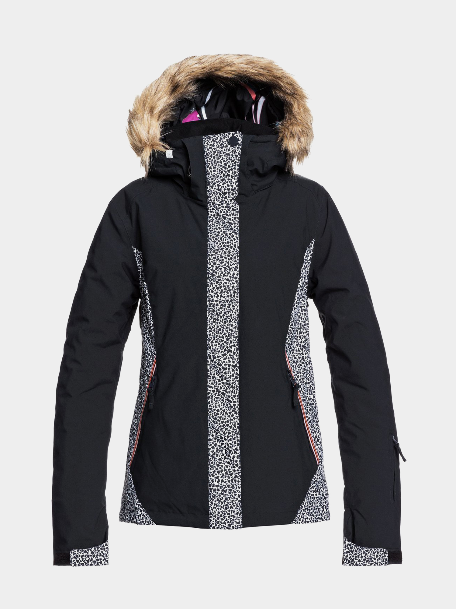 Női Roxy Jet Ski Snowboard dzseki (true black pop animal)