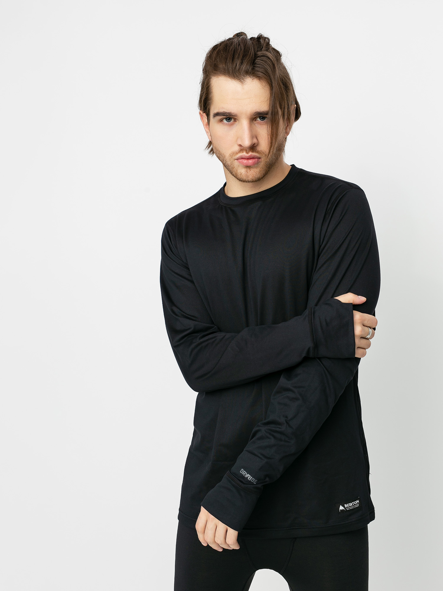 Férfi Burton Midweight Base Layer Crew Hosszú ujjú thermo felső (true black)