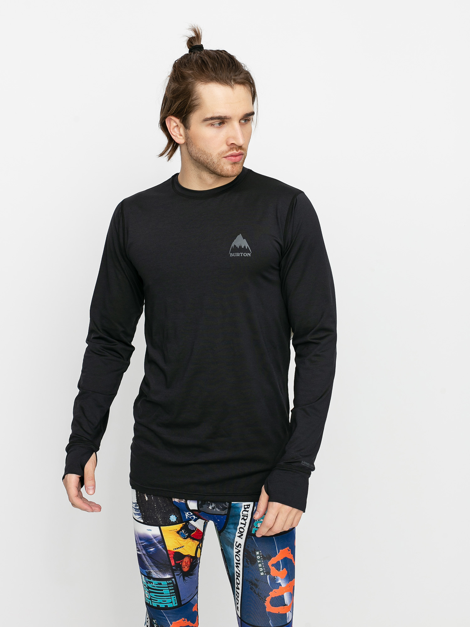 Burton Lightweight X Base Layer Hosszú ujjú thermo felső (true black)