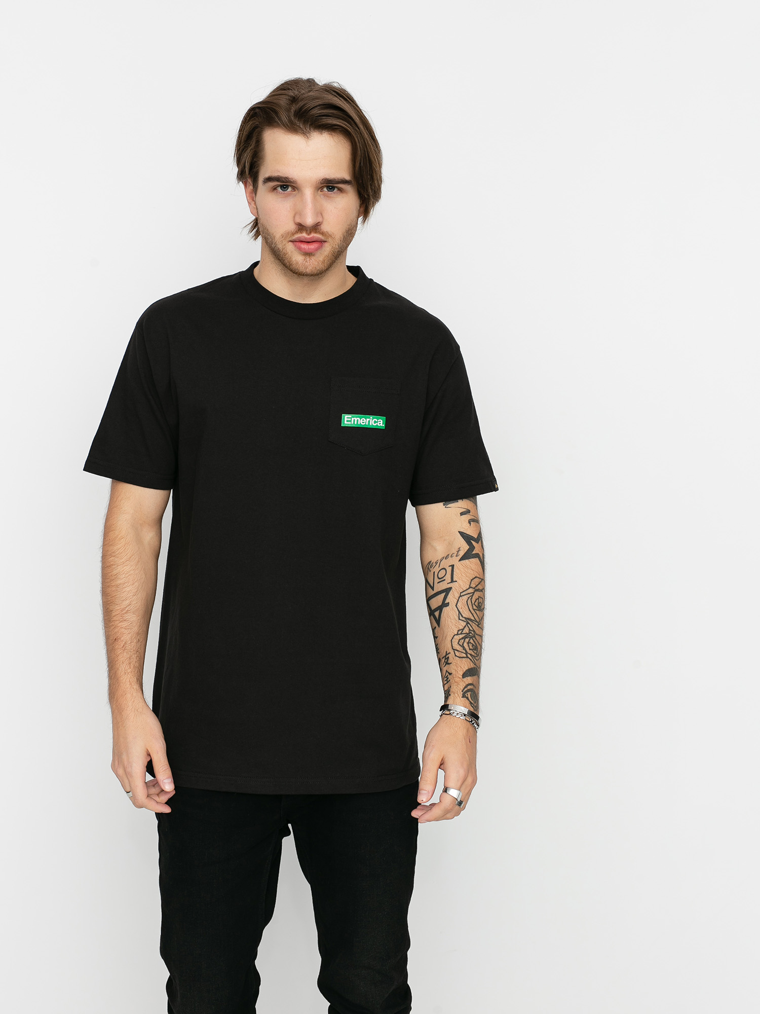 Emerica Pure Triangle Pocket Ujjatlan felső (black)