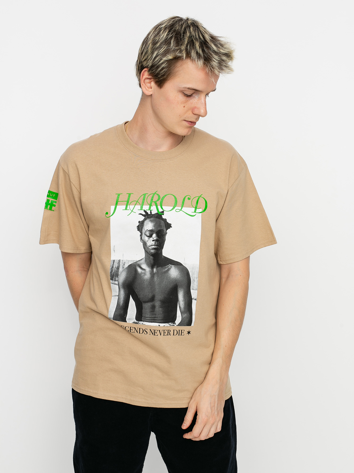 HUF X Harold Legend Ujjatlan felső (sand)