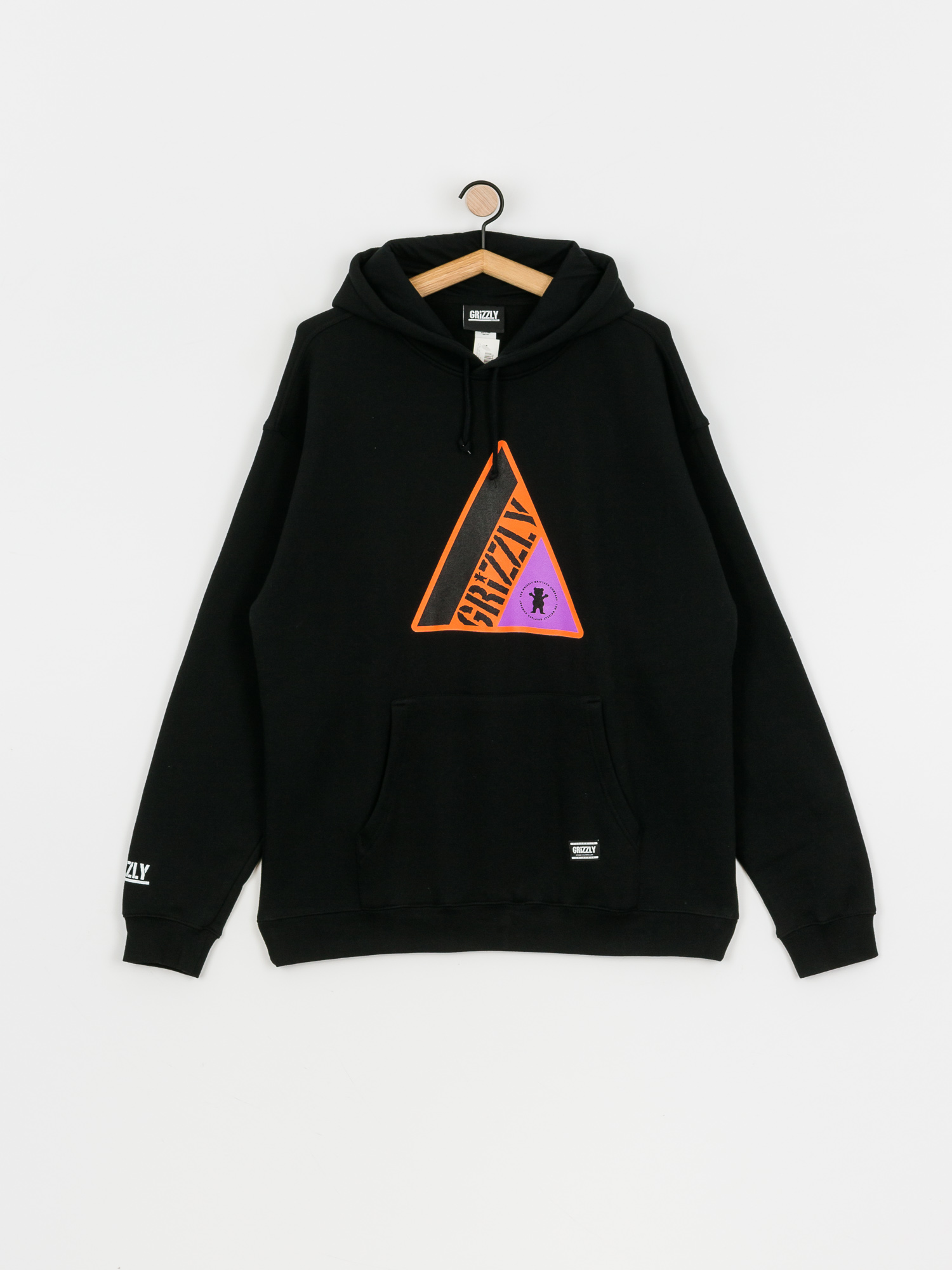 Grizzly Griptape World Famous HD Kapucnis pulóver (black)