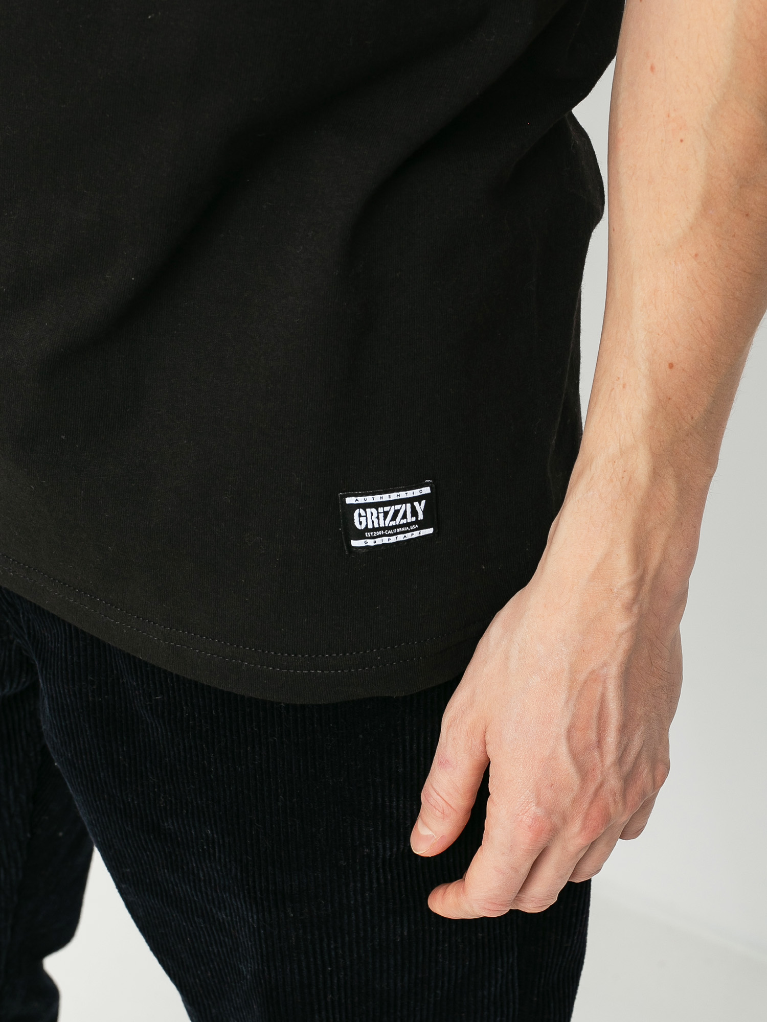 Grizzly Griptape OG Bear Ujjatlan felső (black/white)