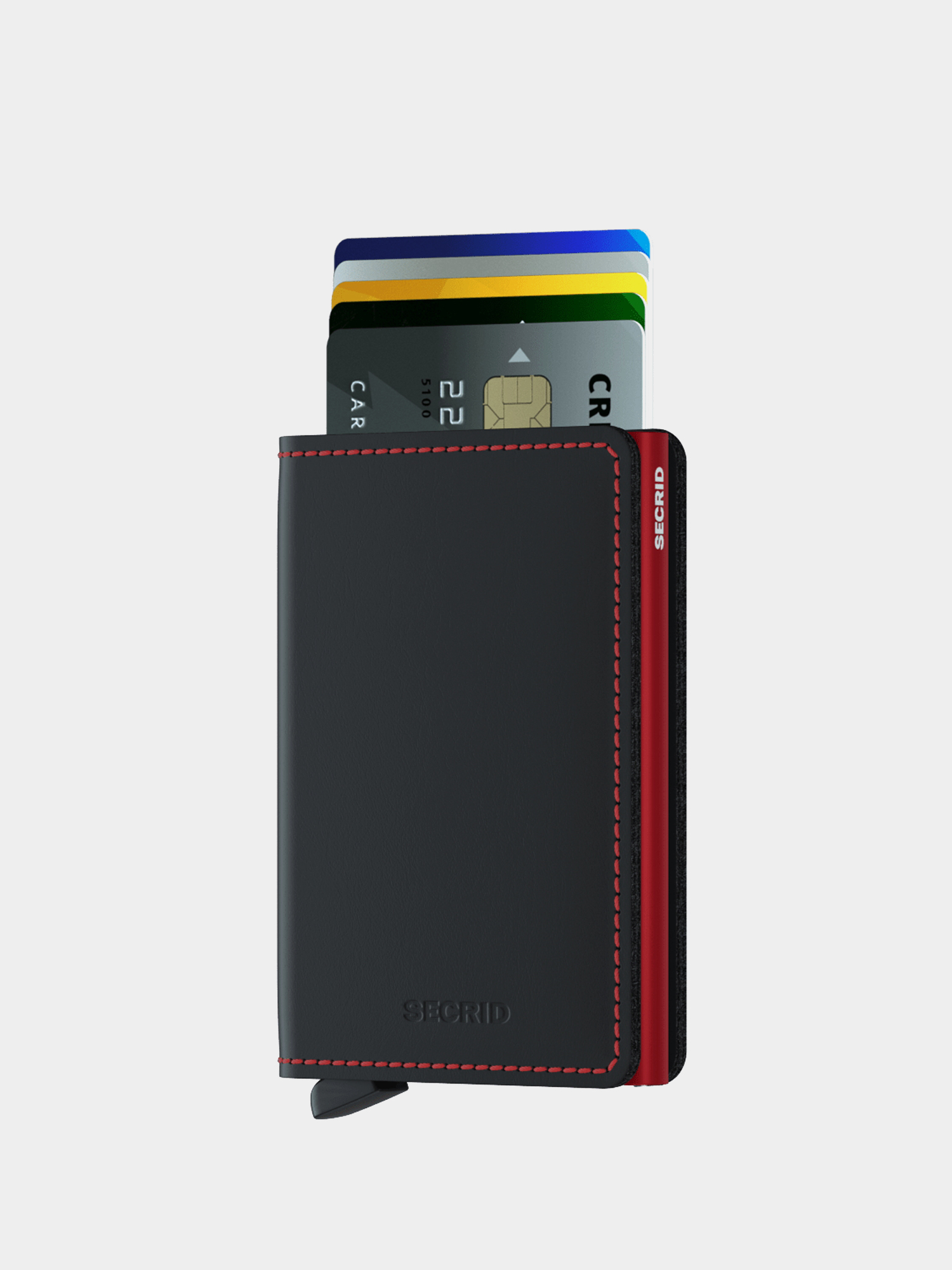 Secrid Slimwallet Pénztárca (matte black/red)