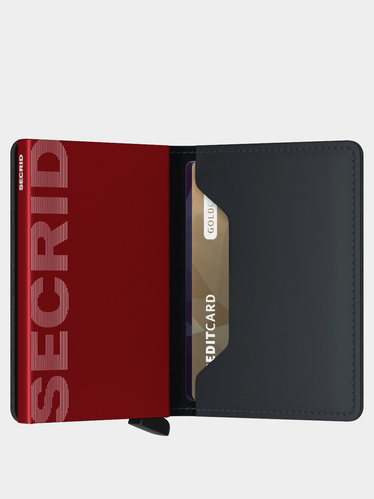 Secrid Slimwallet Pénztárca (matte black/red)