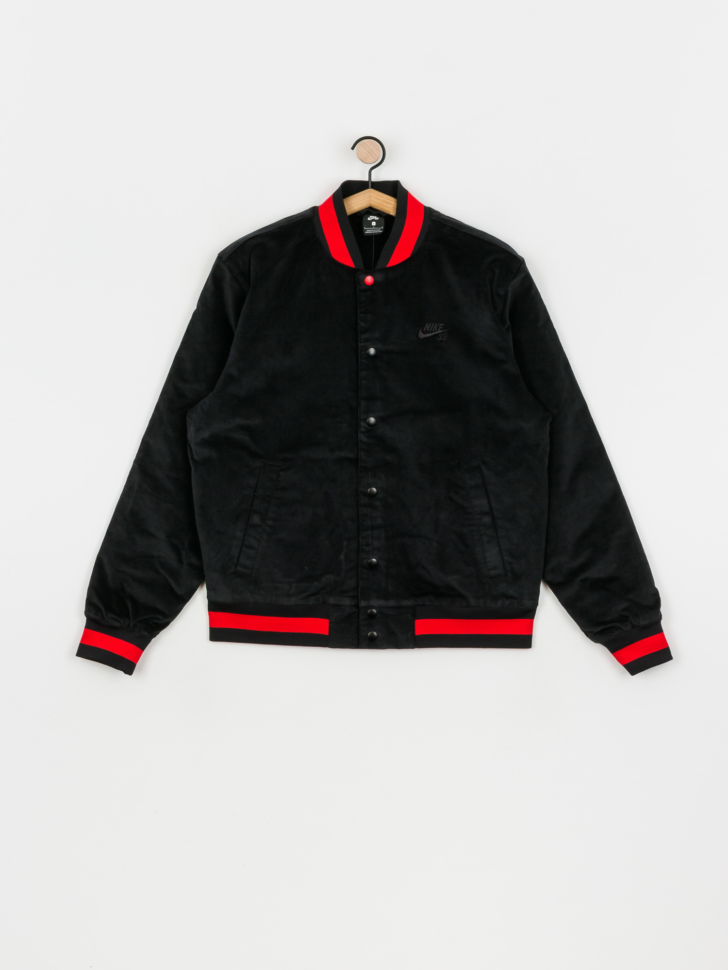 Nike SB Dzseki Corduroy Bomber (black/black/university red/black)