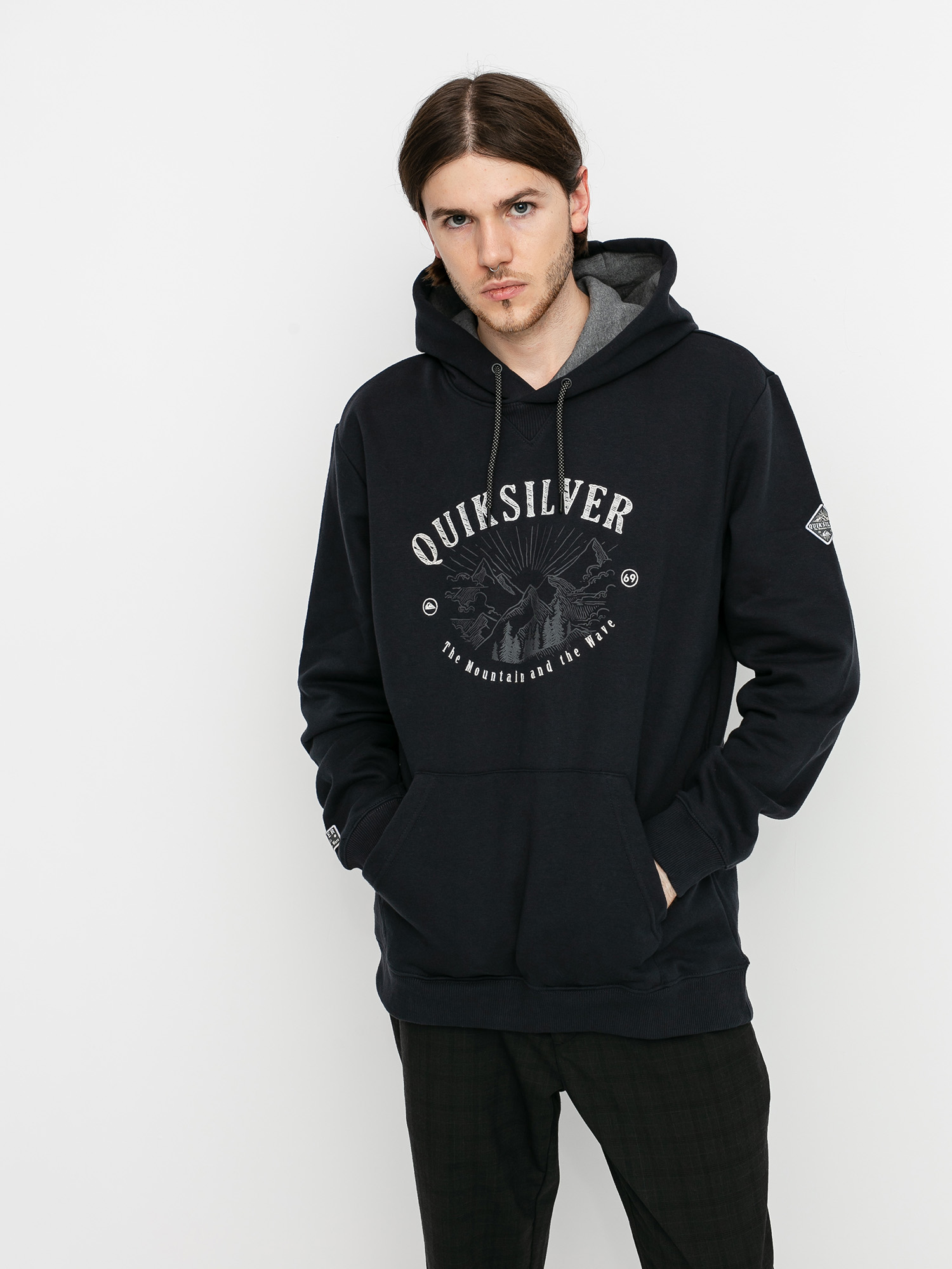 Férfi Quiksilver Big Logo Snow HD Thermo pulóver (true black)