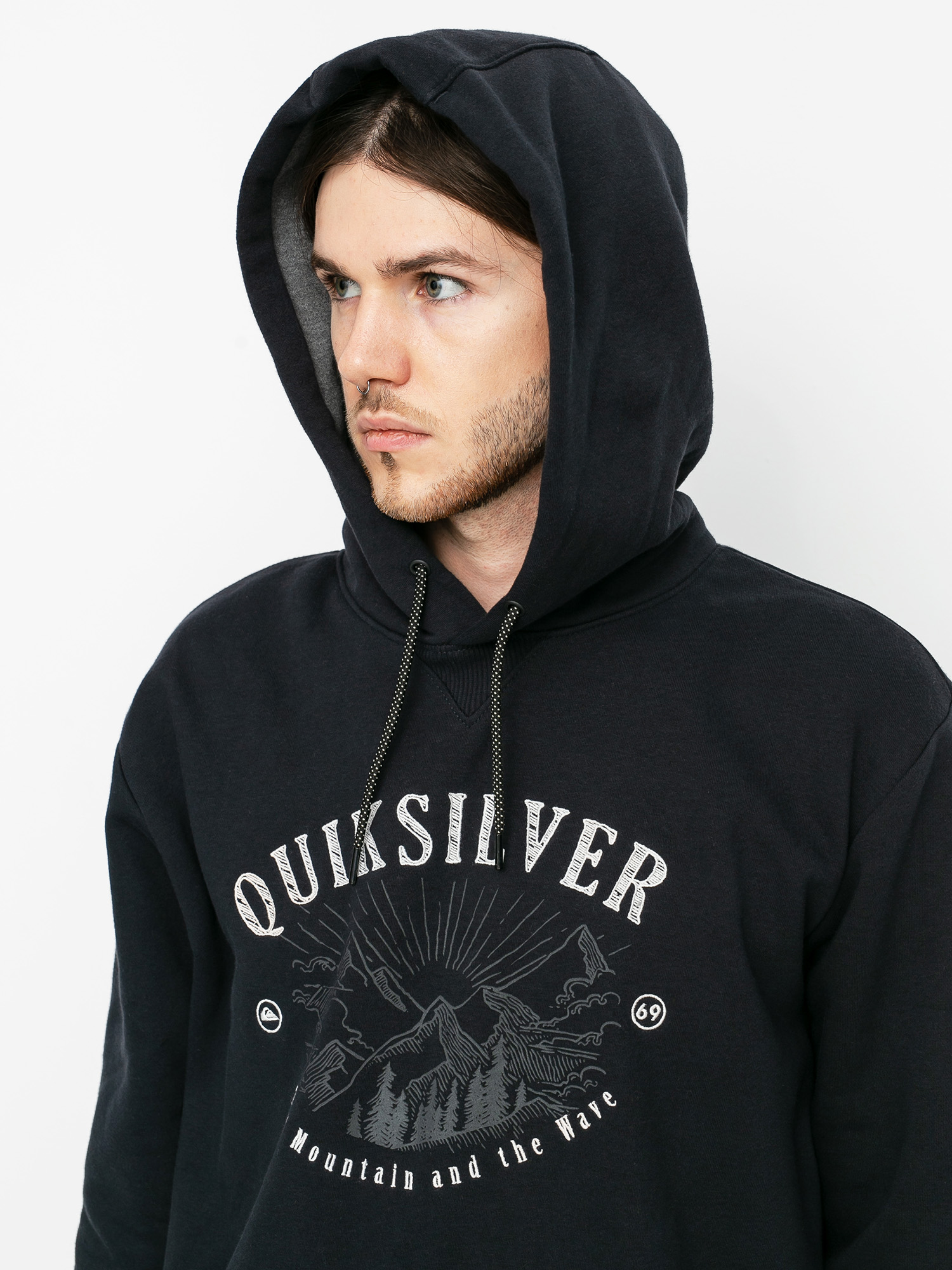 Férfi Quiksilver Big Logo Snow HD Thermo pulóver (true black)