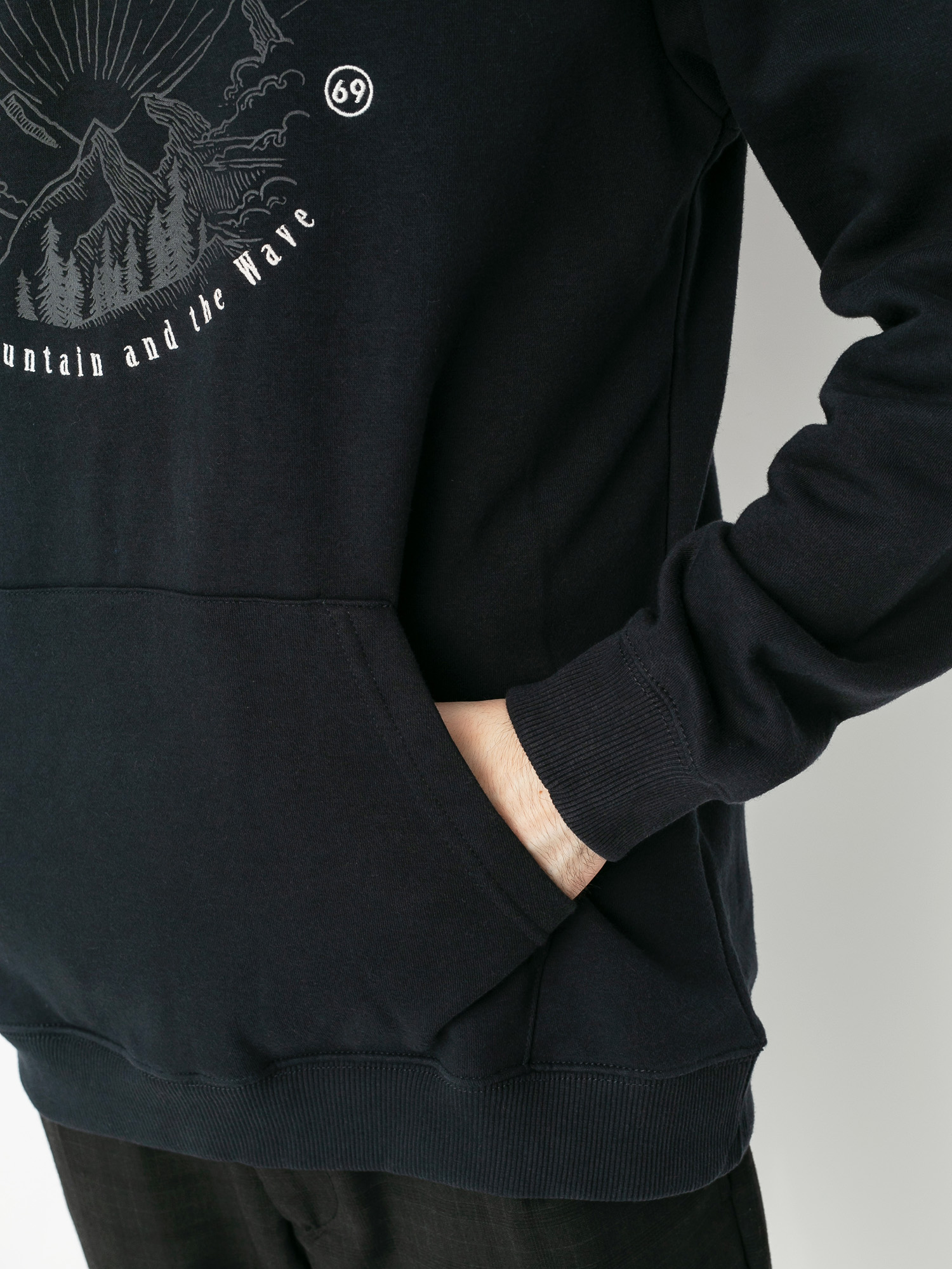 Férfi Quiksilver Big Logo Snow HD Thermo pulóver (true black)