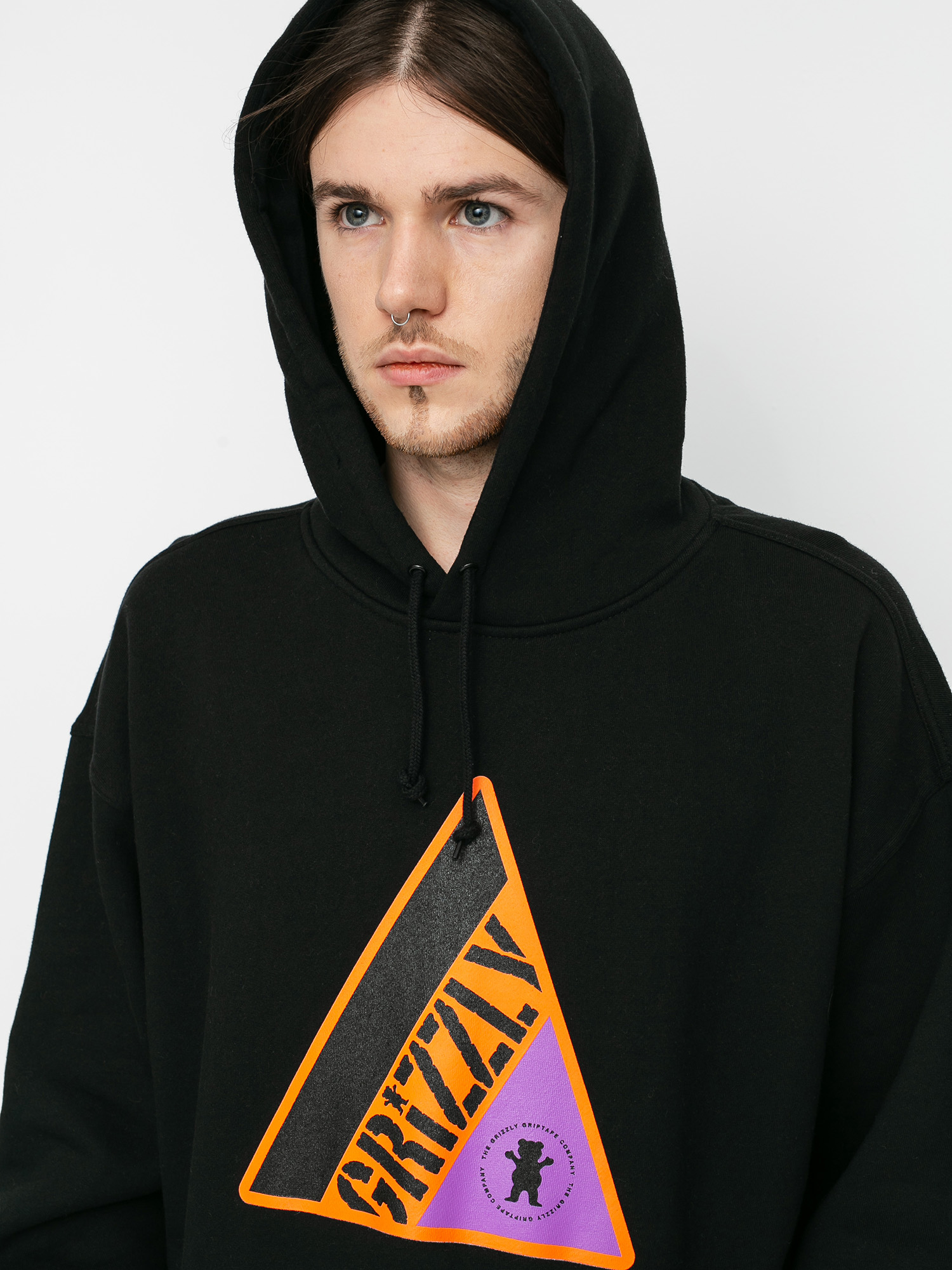 Grizzly Griptape World Famous HD Kapucnis pulóver (black)