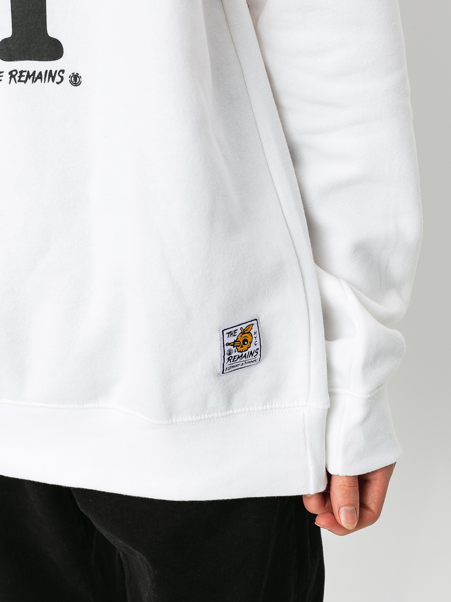 Element I Heart Crew Pulóver (optic white)