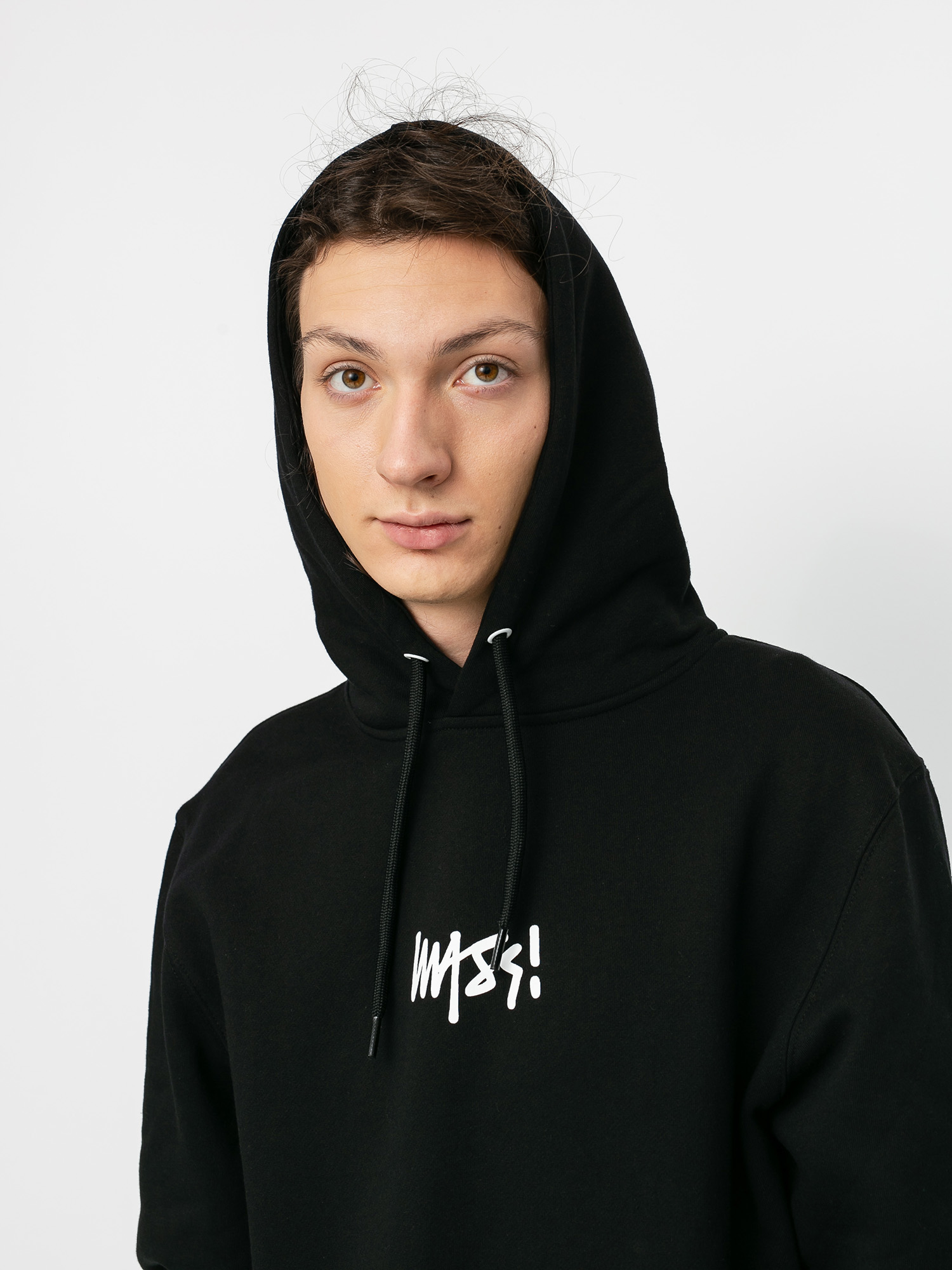 MassDnm Signature Small Logo HD Kapucnis pulóver (black)