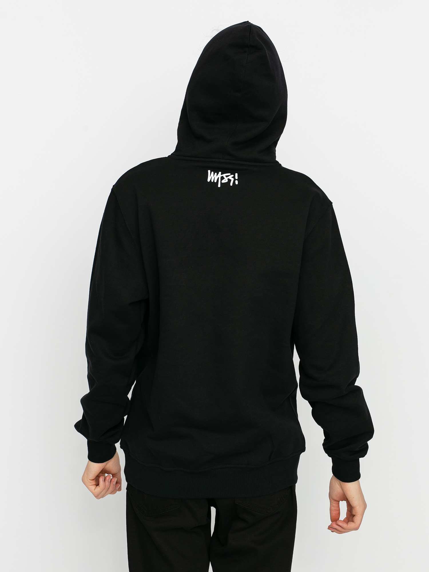 MassDnm Signature Small Logo HD Kapucnis pulóver (black)