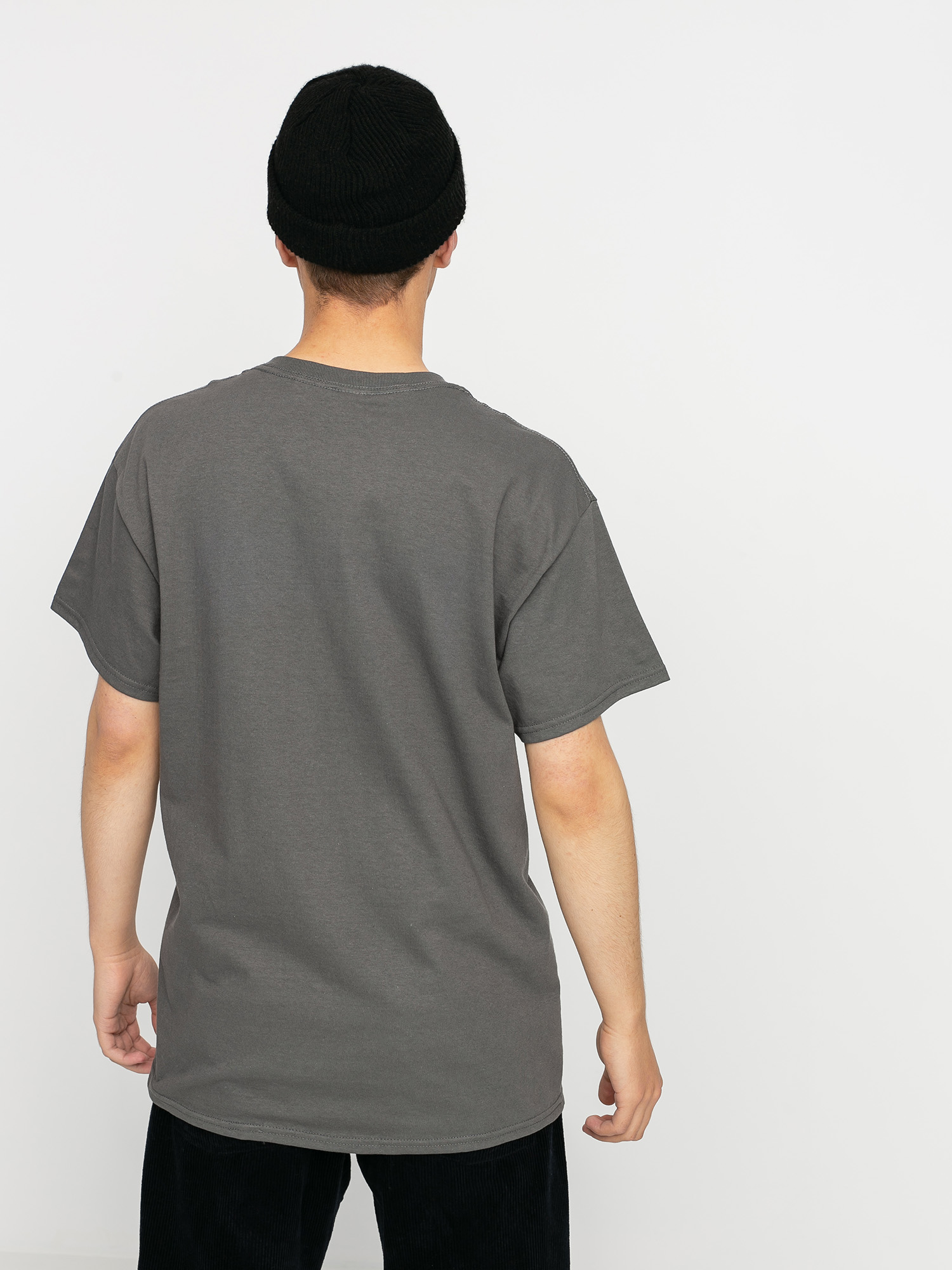 Thrasher Flame Logo Ujjatlan felső (charcoal grey)