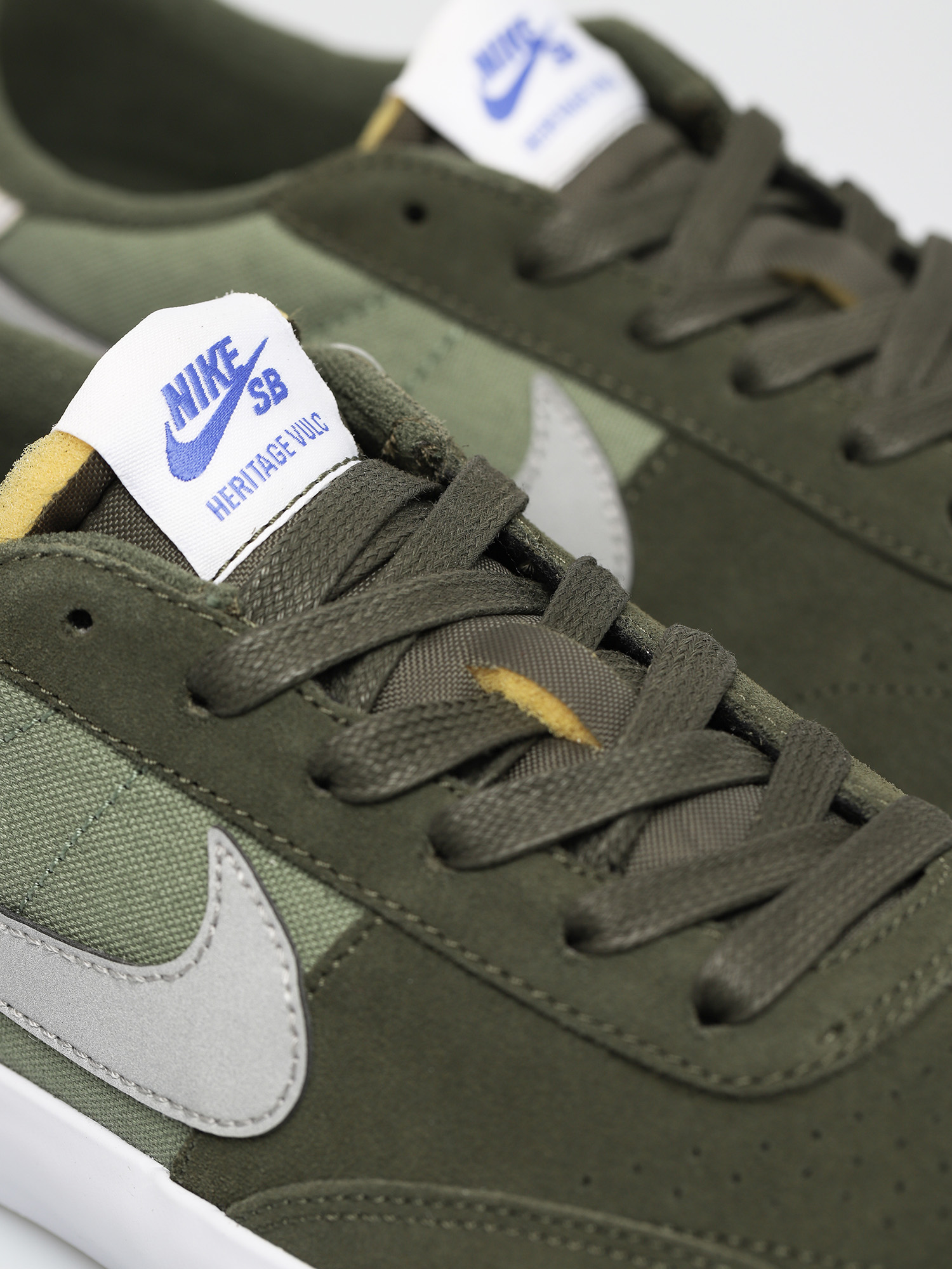 Nike SB Cipők Heritage Vulc Prm (cargo khaki/medium grey spiral sage)