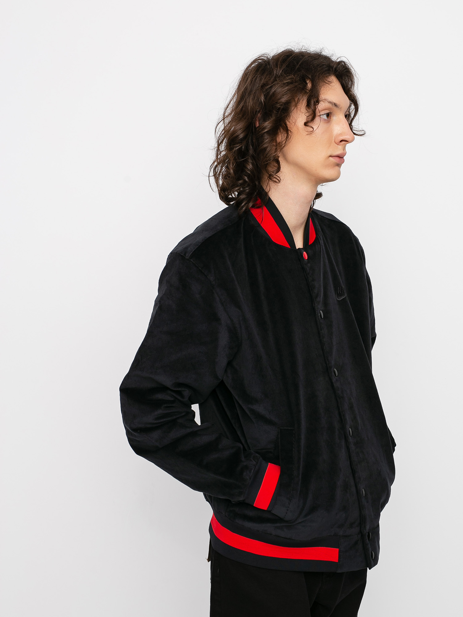 Nike SB Dzseki Corduroy Bomber (black/black/university red/black)