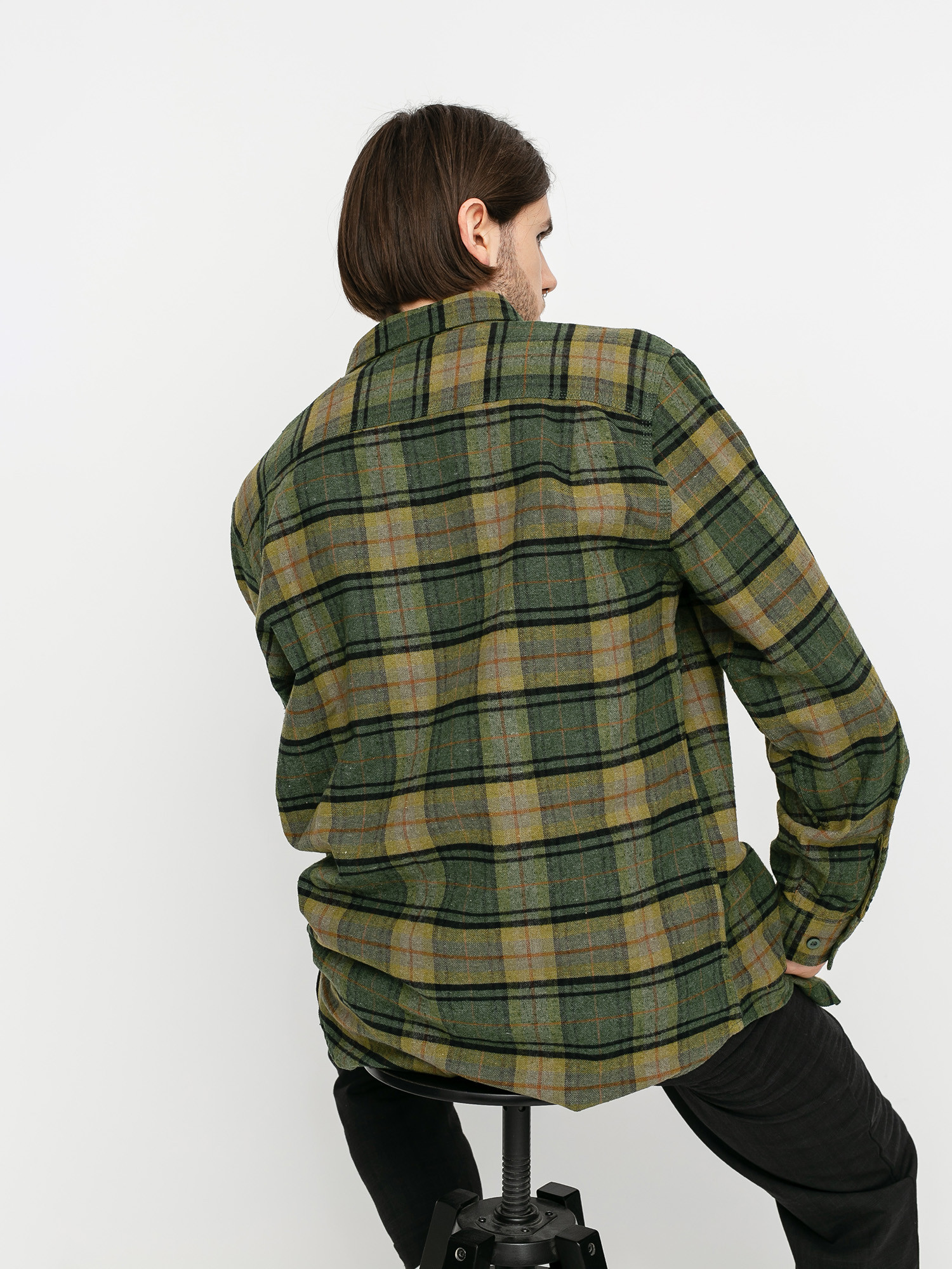 Brixton Bowery Flannel Ls Ing (evergreen)
