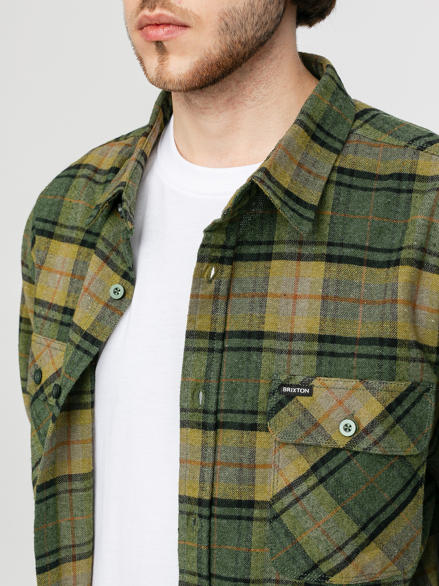 Brixton Bowery Flannel Ls Ing (evergreen)