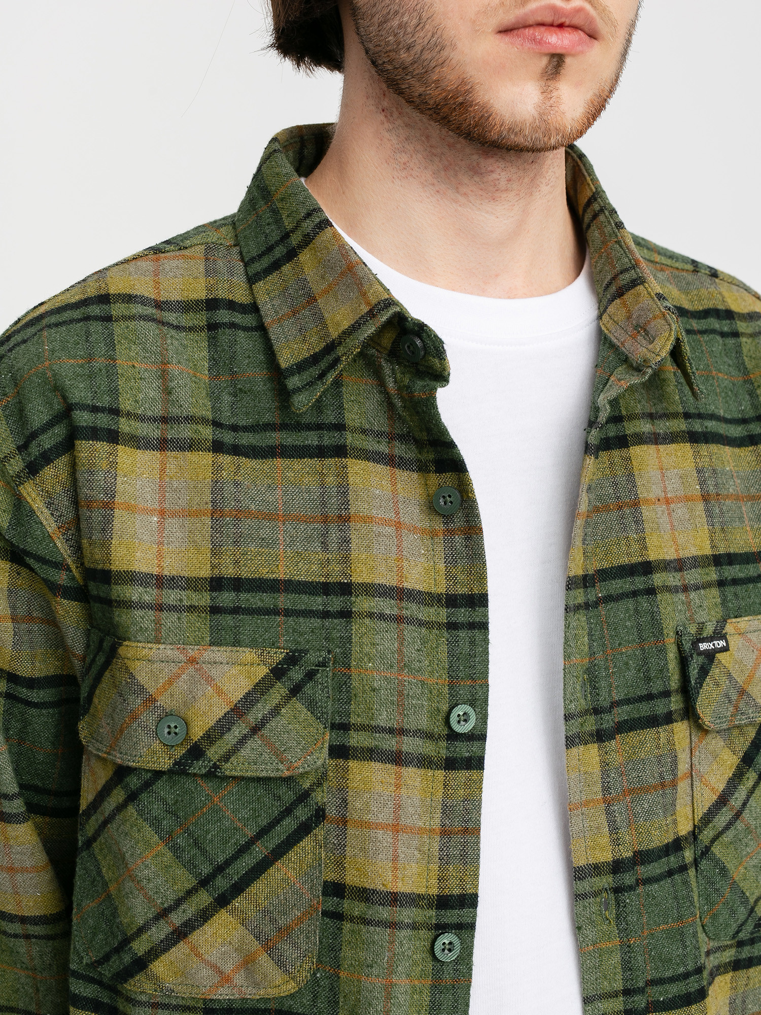 Brixton Bowery Flannel Ls Ing (evergreen)