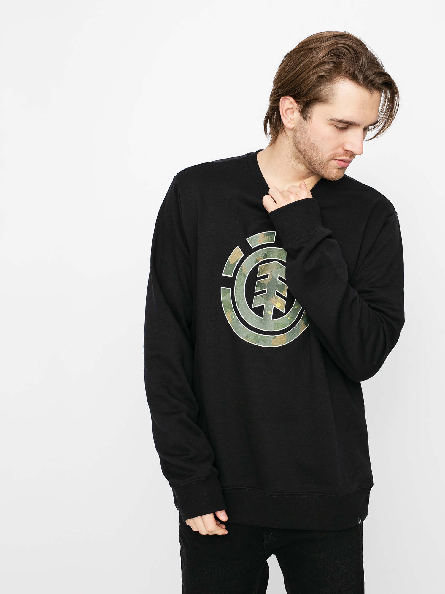 Element Water Camo Icon Fill Pulóver (flint black)