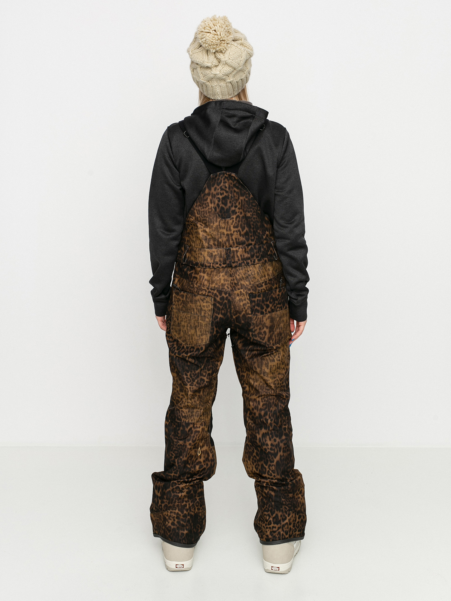 Női Volcom Swift Bib Overall Snowboard nadrág (leopard)
