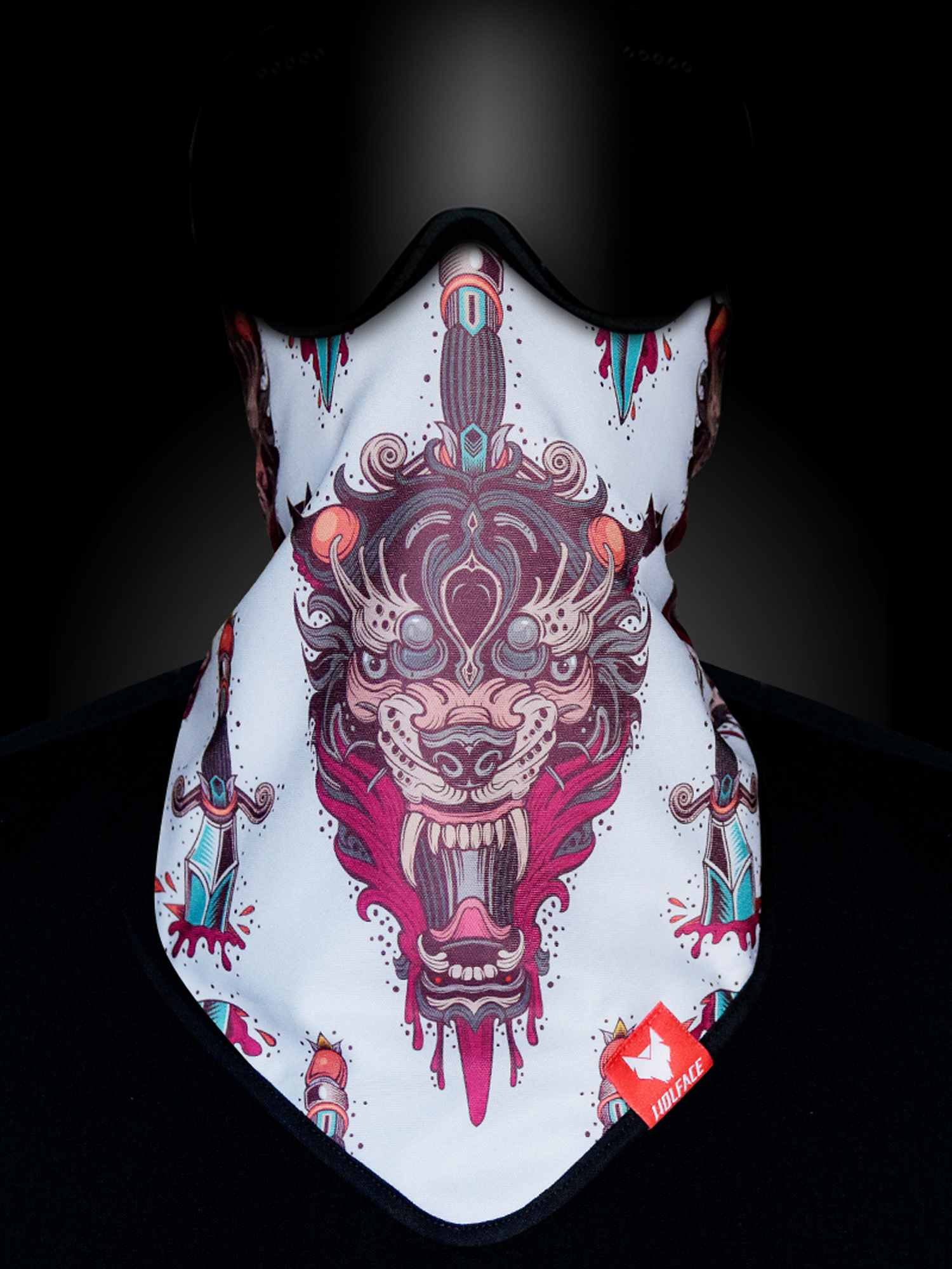Wolface Okami Bandana (white)