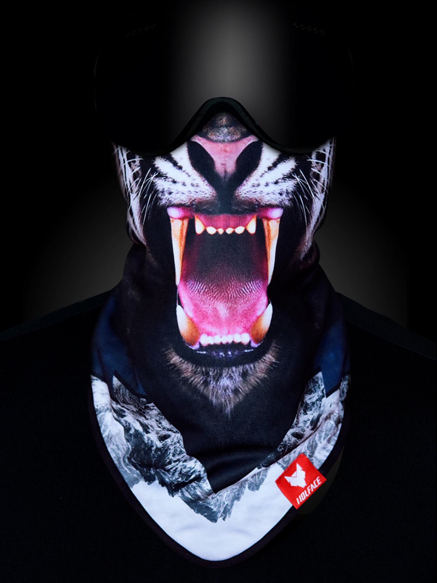 Wolface Wild Tiger Bandana (black)