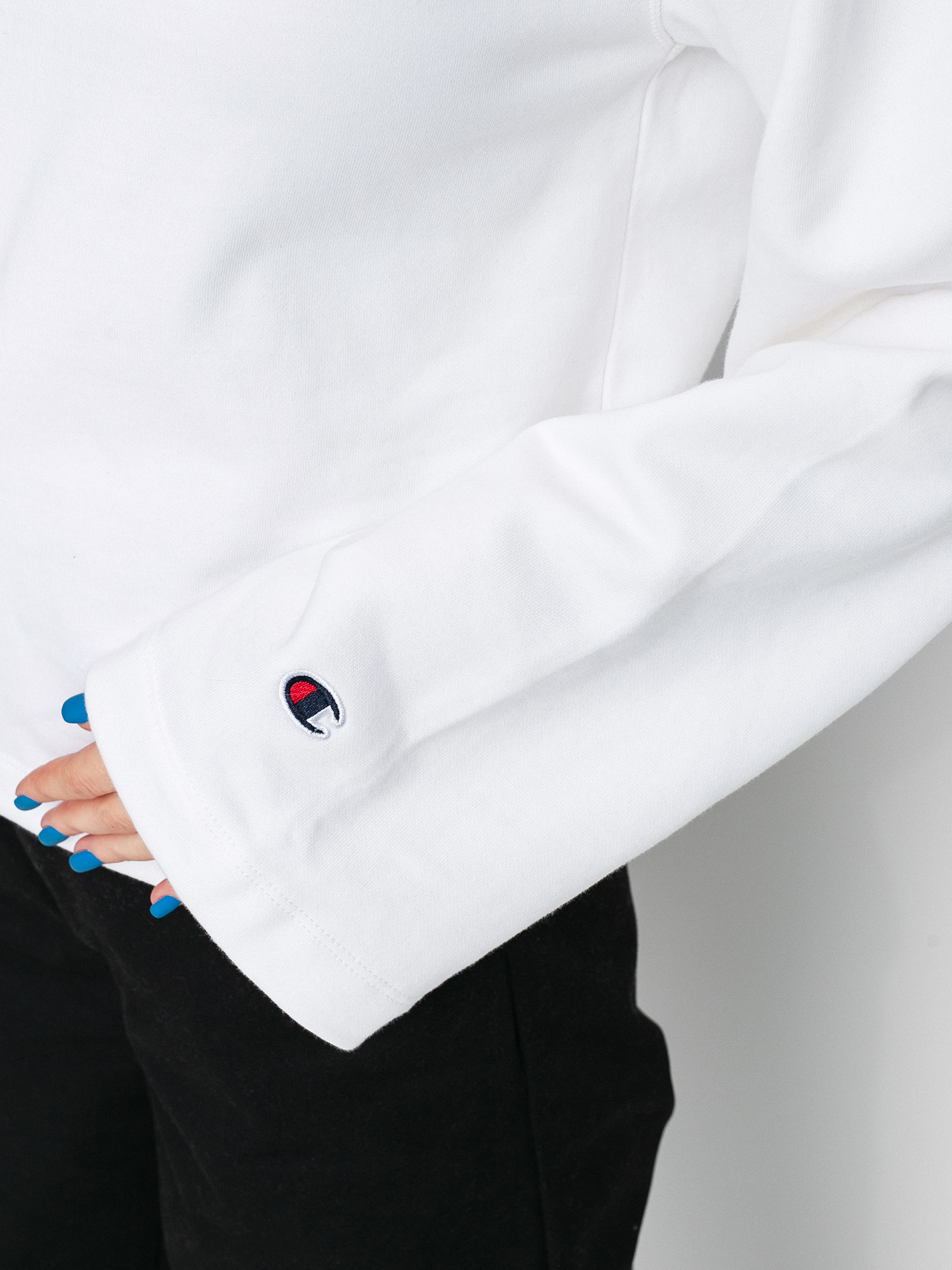 Champion Sweatshirt HD 113186 Wmn Kapucnis pulóver (wht)