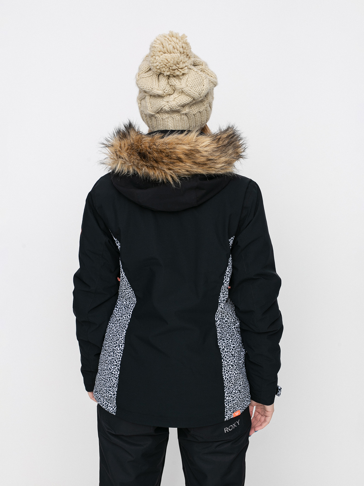 Női Roxy Jet Ski Snowboard dzseki (true black pop animal)