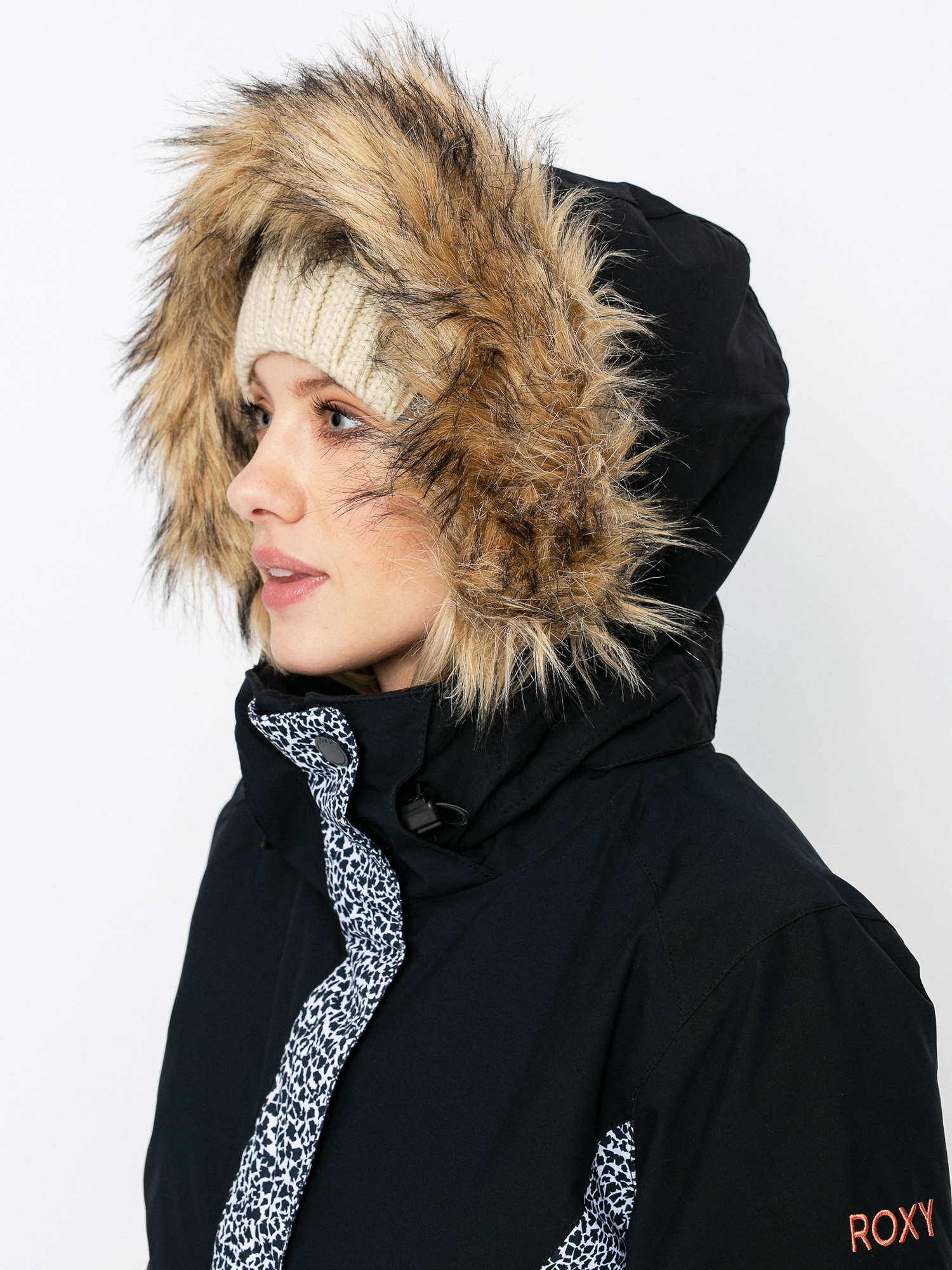 Női Roxy Jet Ski Snowboard dzseki (true black pop animal)