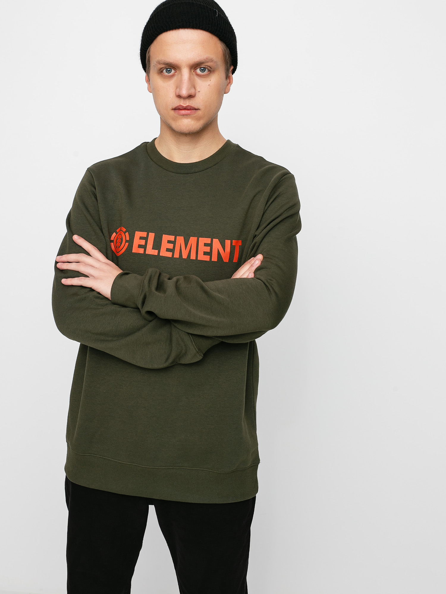 Element Blazin Crew Pulóver (forest night)