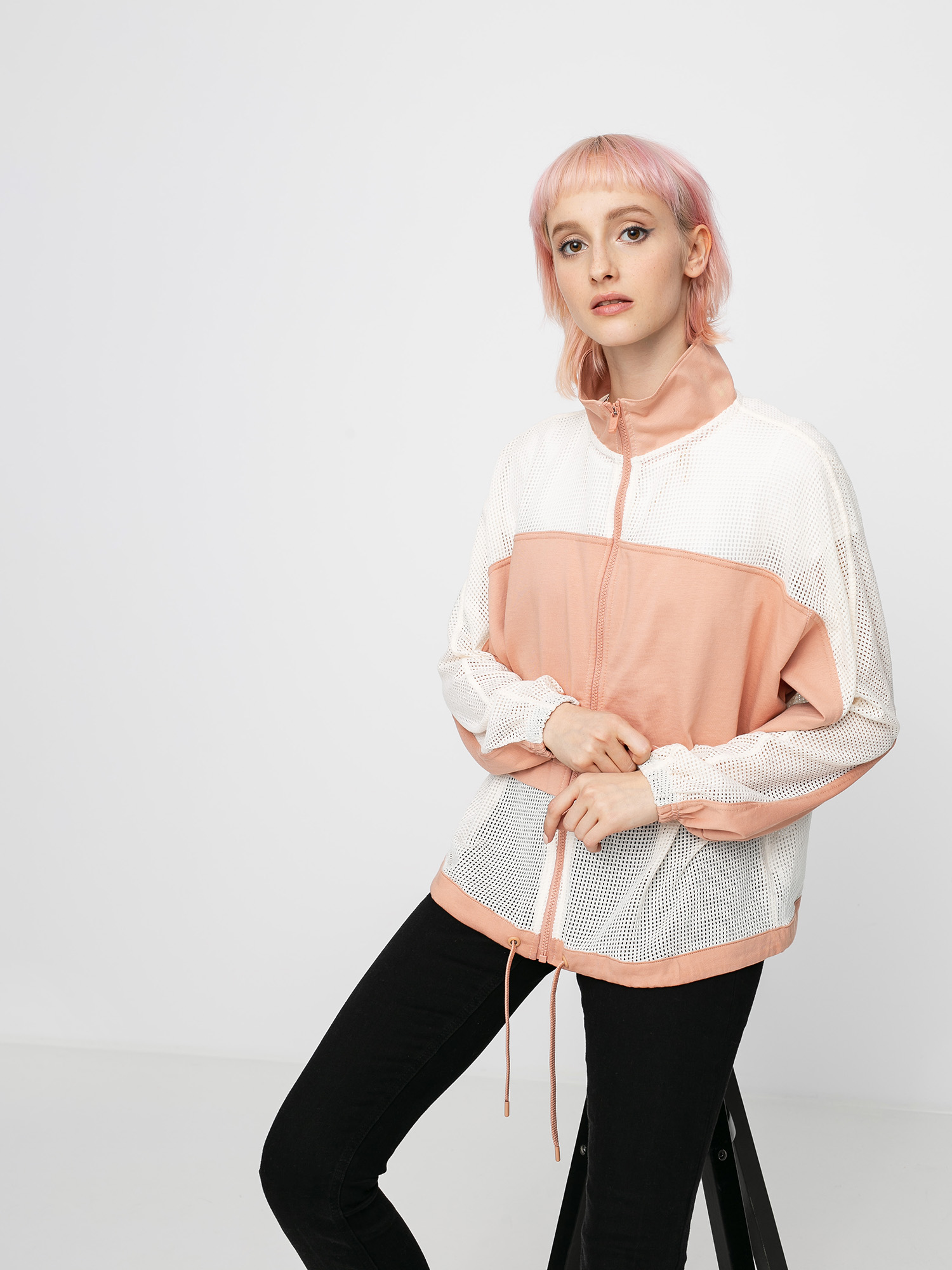 Nike Jkt Mesh Wmn Pulóver (rose gold/pale ivory/pale ivory)