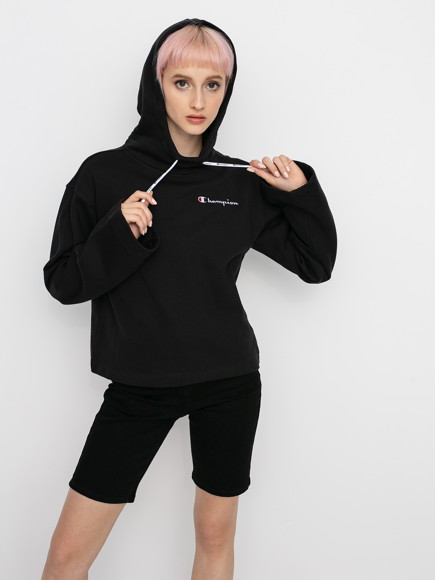 Champion Sweatshirt HD 113186 Wmn Kapucnis pulóver (nbk)