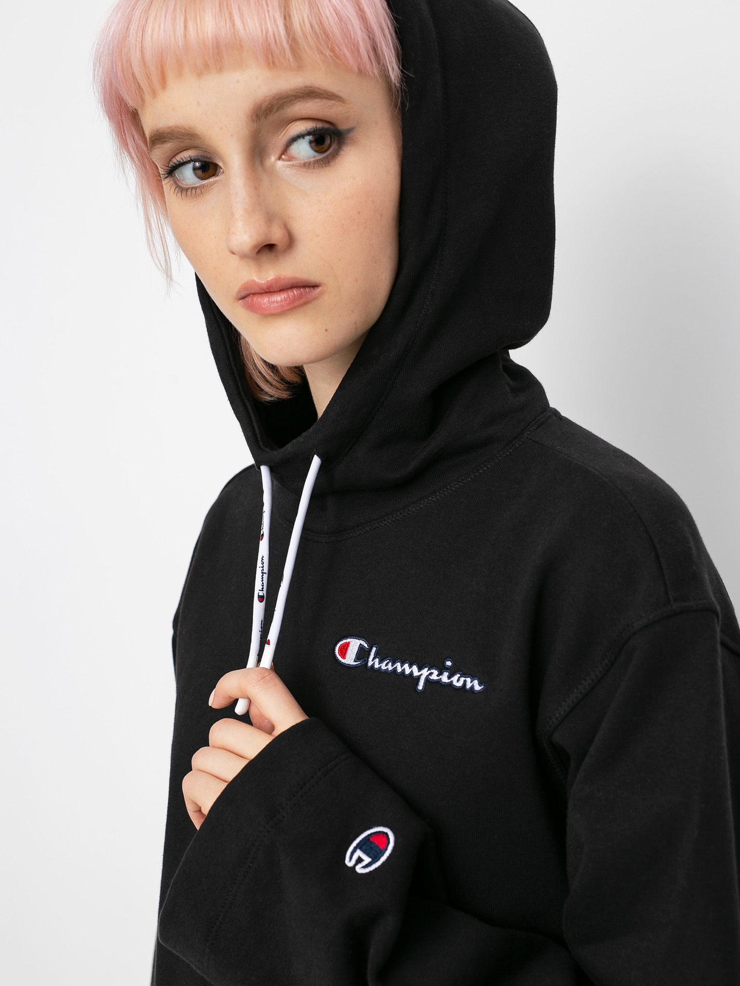 Champion Sweatshirt HD 113186 Wmn Kapucnis pulóver (nbk)