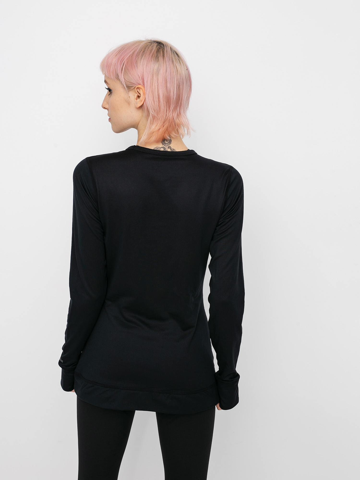 Női Burton Midweight Base Layer Crew Hosszú ujjú thermo felső (true black)