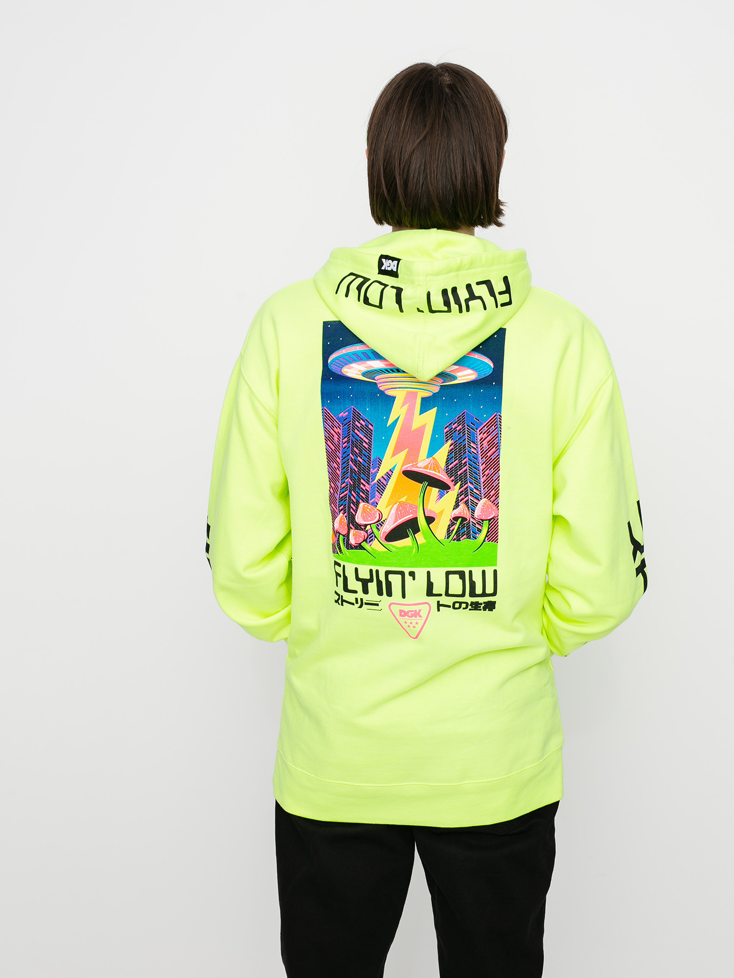 DGK Liquid City HD Kapucnis pulóver (sefety green)