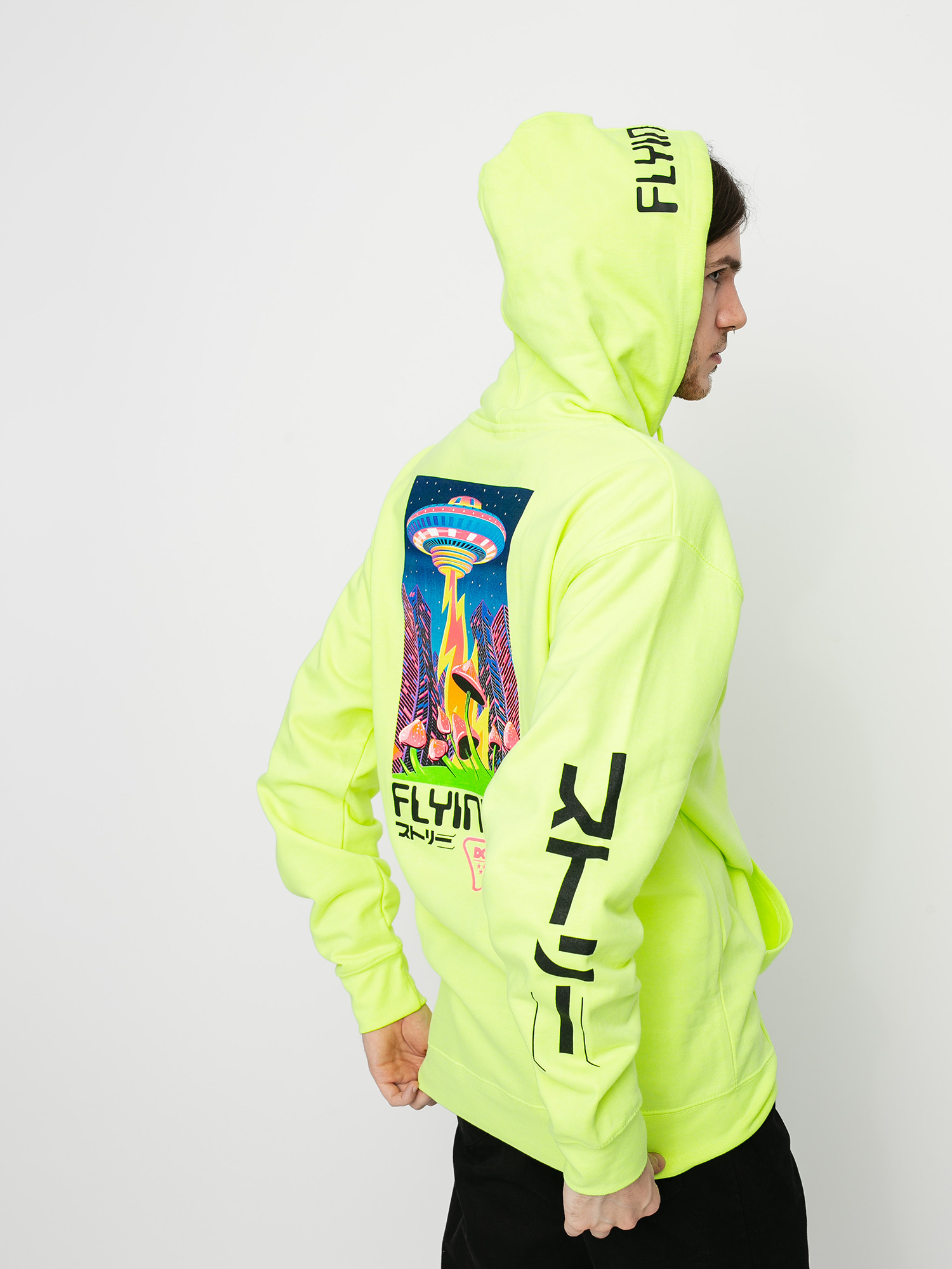 DGK Liquid City HD Kapucnis pulóver (sefety green)