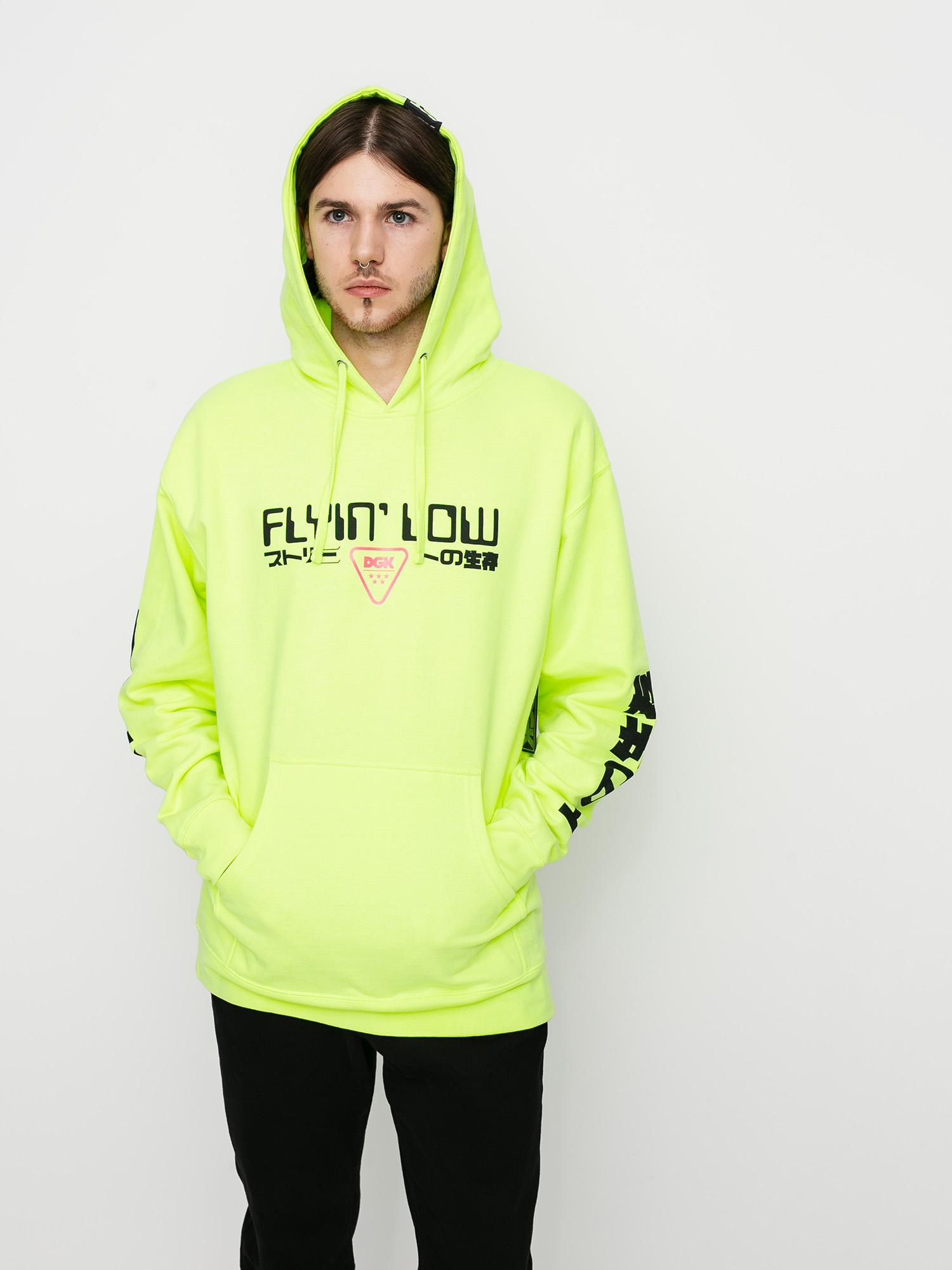 DGK Liquid City HD Kapucnis pulóver (sefety green)