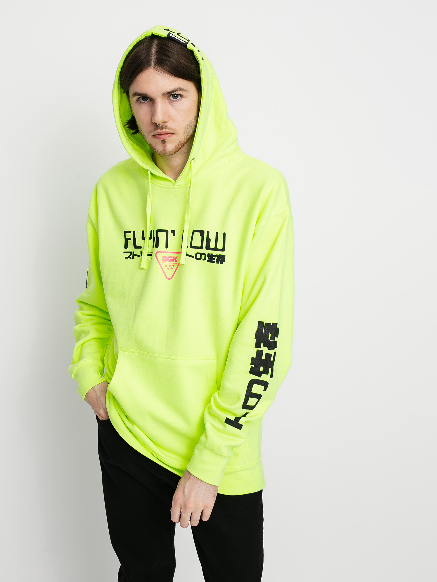 DGK Liquid City HD Kapucnis pulóver (sefety green)